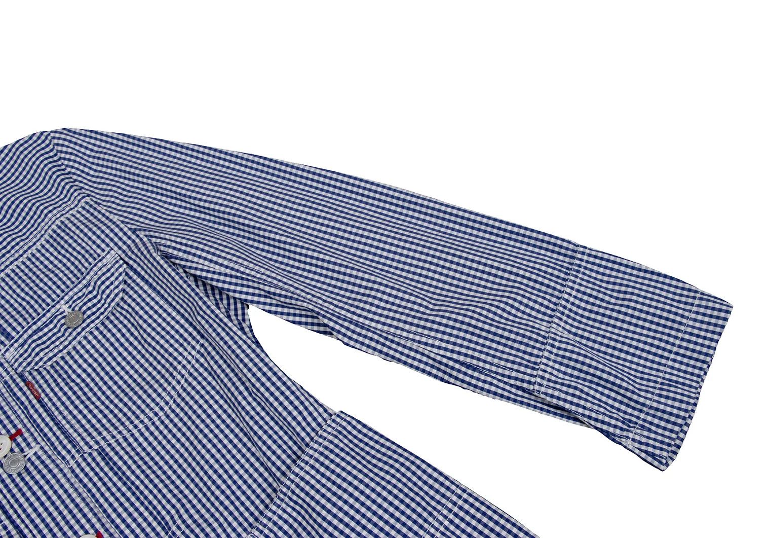 Junya Watanabe Double Button Check Shirt Jacket in Blue and White, Size S Size US S / EU 44-46 / 1 - 8 Thumbnail