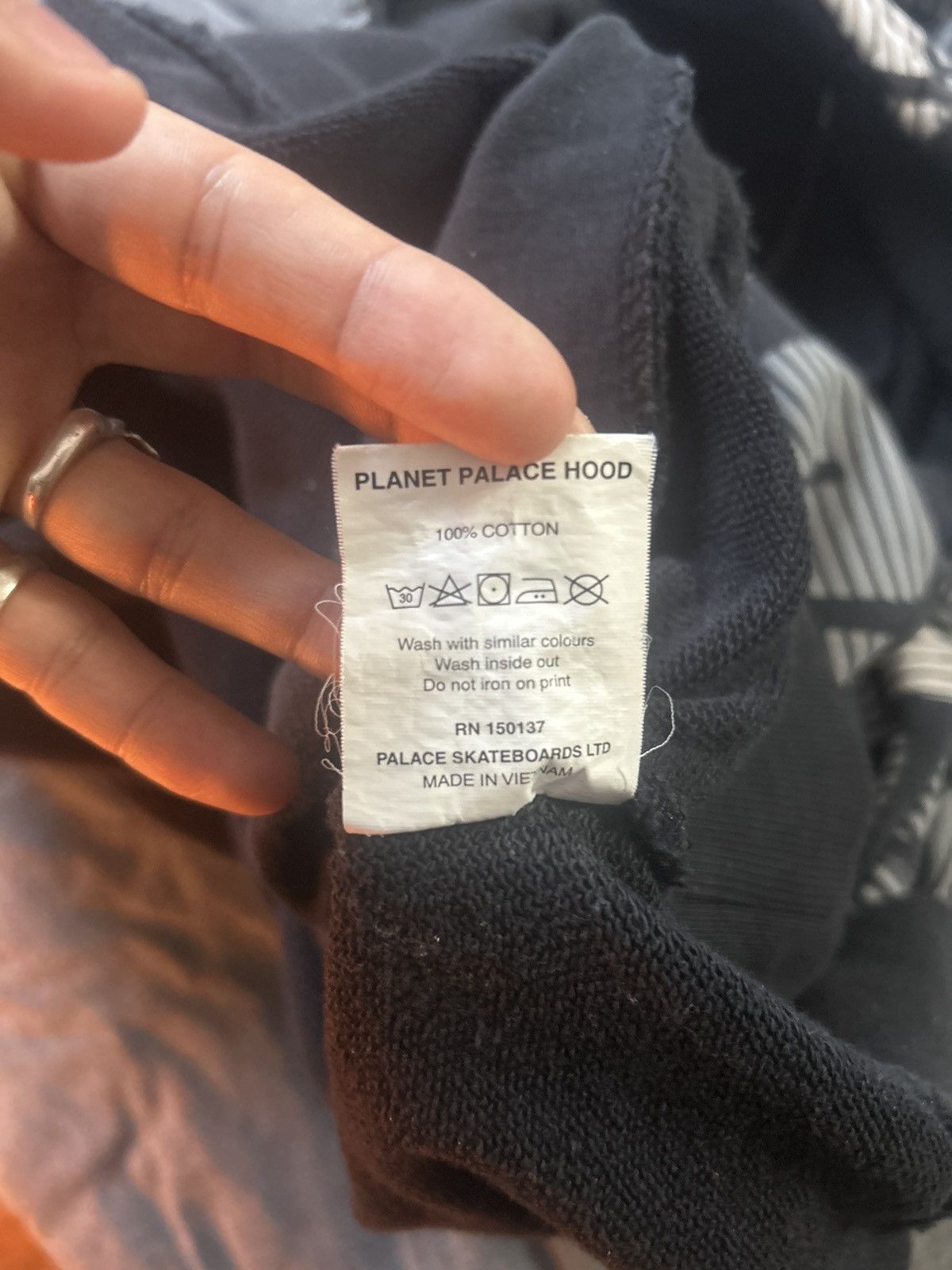 Palace Palace All-Over Print Hoodie — Black / Grey Size US M / EU 48-50 / 2 - 5 Thumbnail