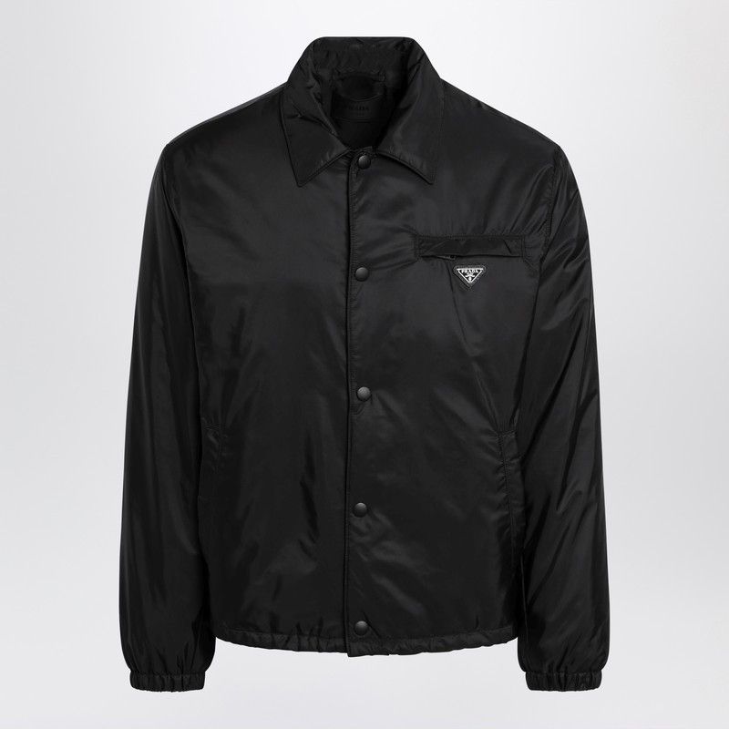 Prada Prada Black Re-Nylon Blouson Jacket Size US XL / EU 56 / 4 - 1 Thumbnail