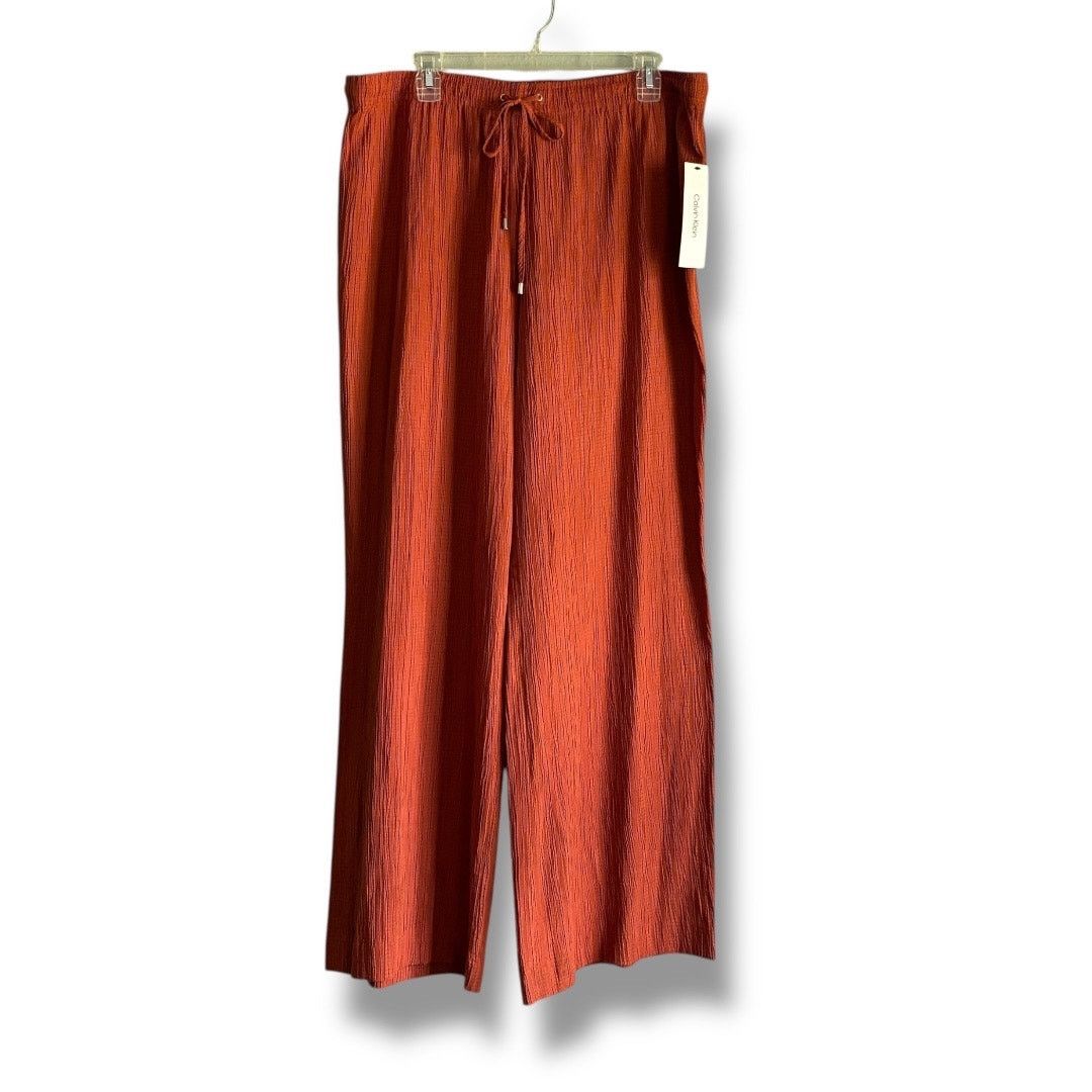 Calvin Klein Calvin Klein crinkle drawstring wide leg pants NWT size XL Size 38" / US 16 / IT 52 - 5 Thumbnail