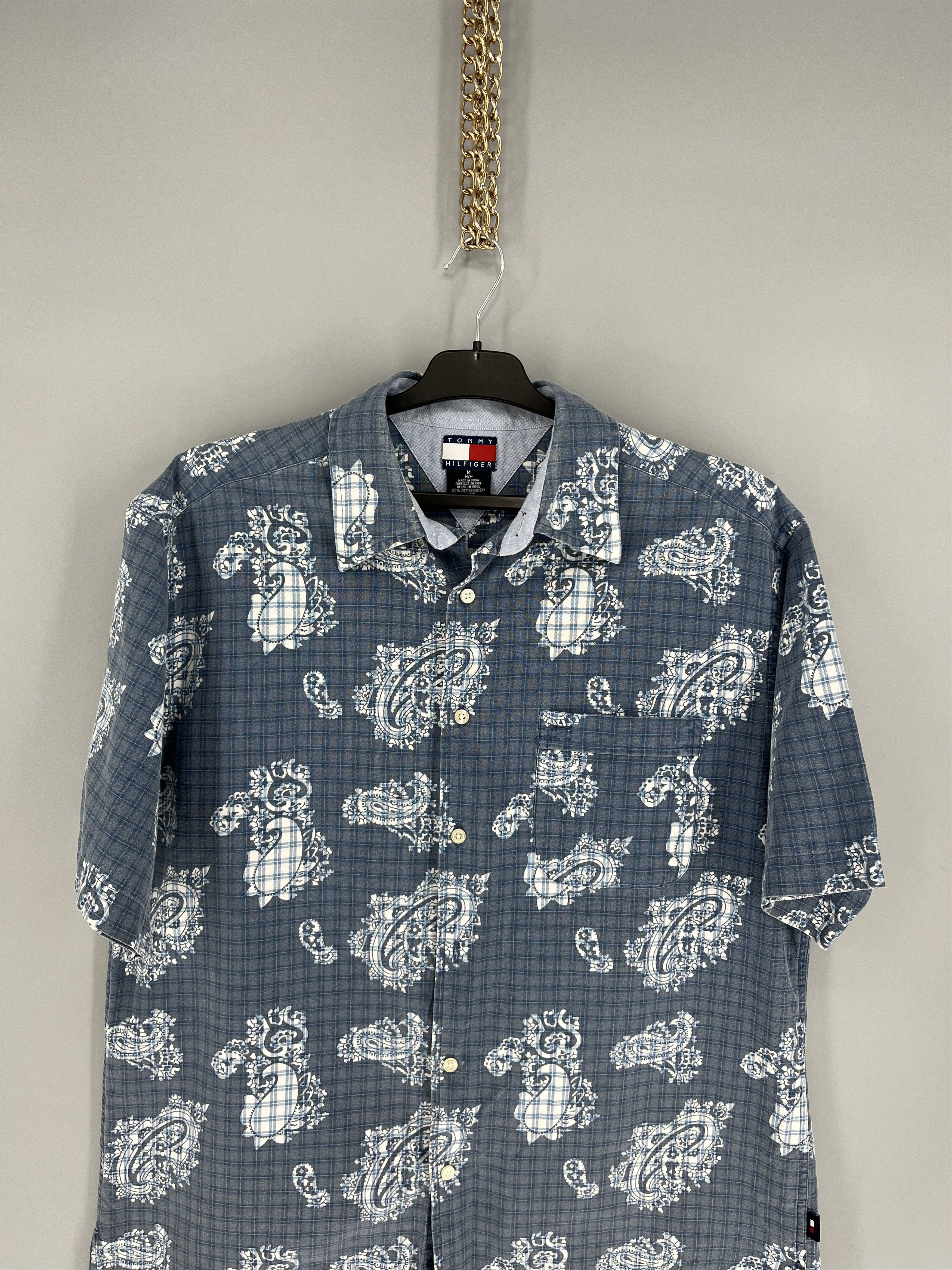 Vintage Vintage 90s Tommy Hilfiger Hawaiian Shirt Streetwear Y2K Size US M / EU 48-50 / 2 - 7 Thumbnail