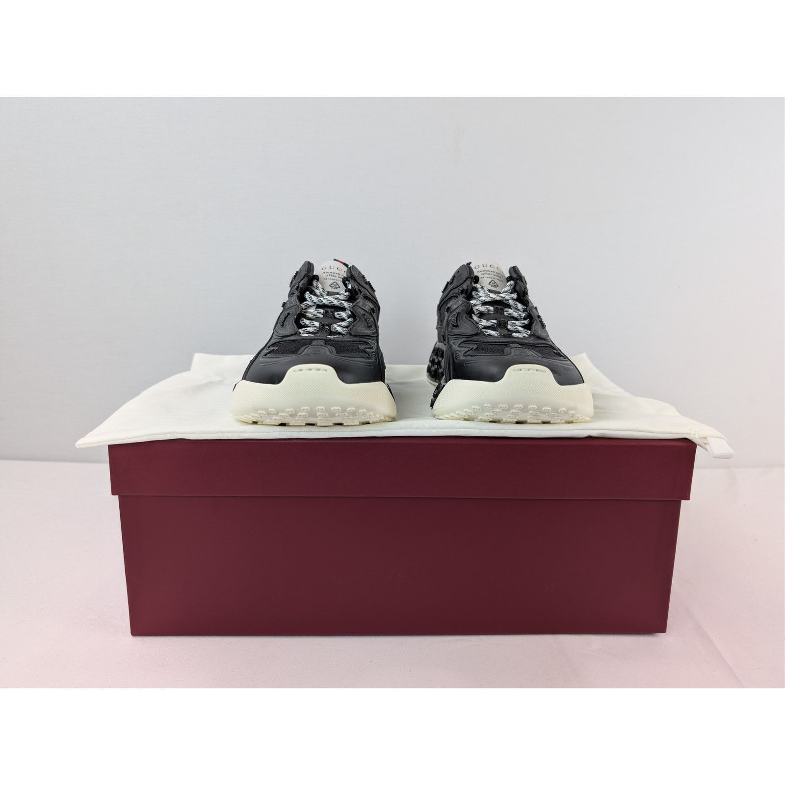 Gucci o1rshd1 Cub3d Trainer Sneakers in black Demetra and mesh Size US 8.5 / EU 41-42 - 18 Thumbnail