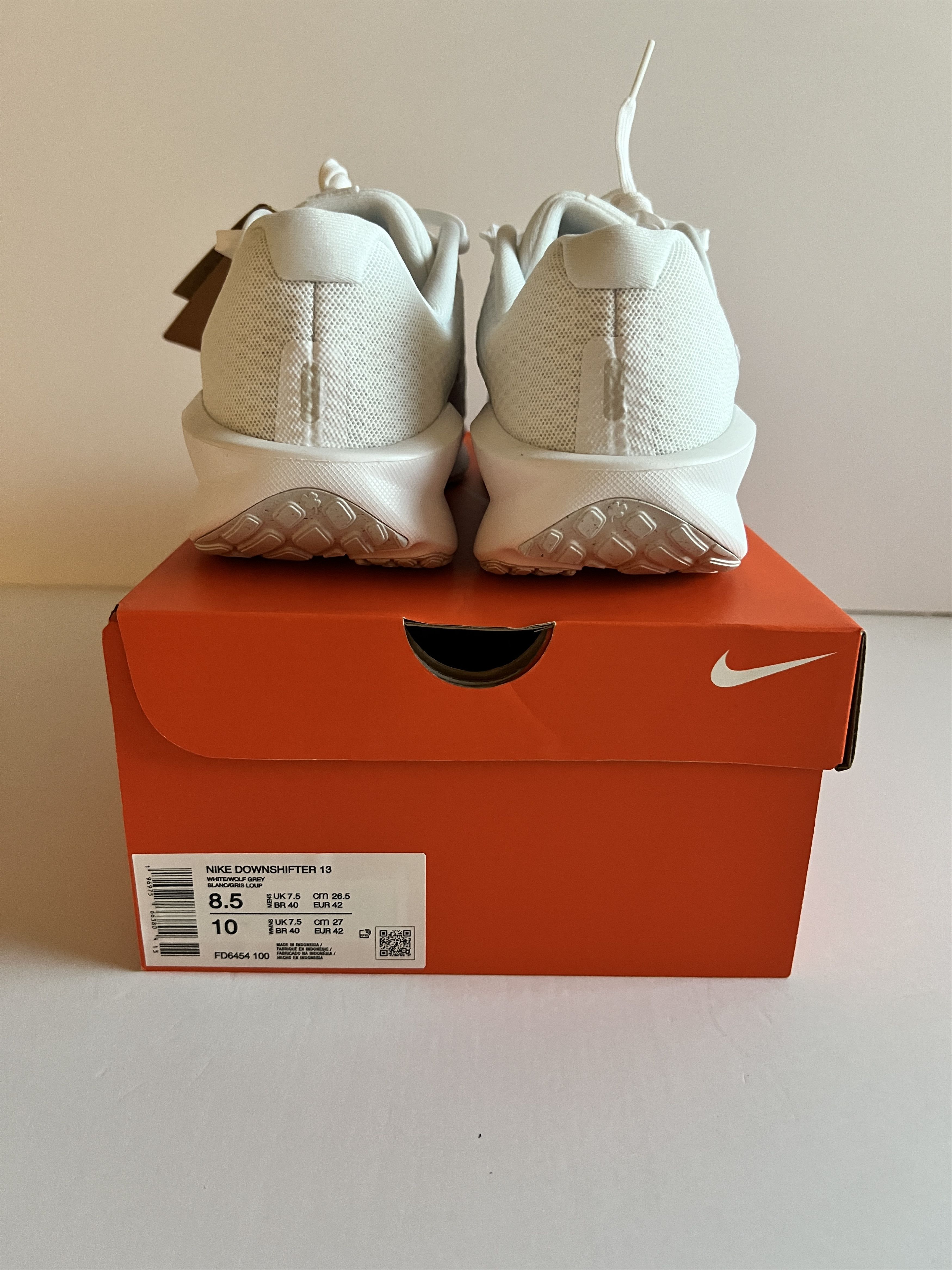 Nike Nike Downshifter 13 White/Wolf Grey – Men’s 8.5 Size US 8.5 / EU 41-42 - 8 Thumbnail