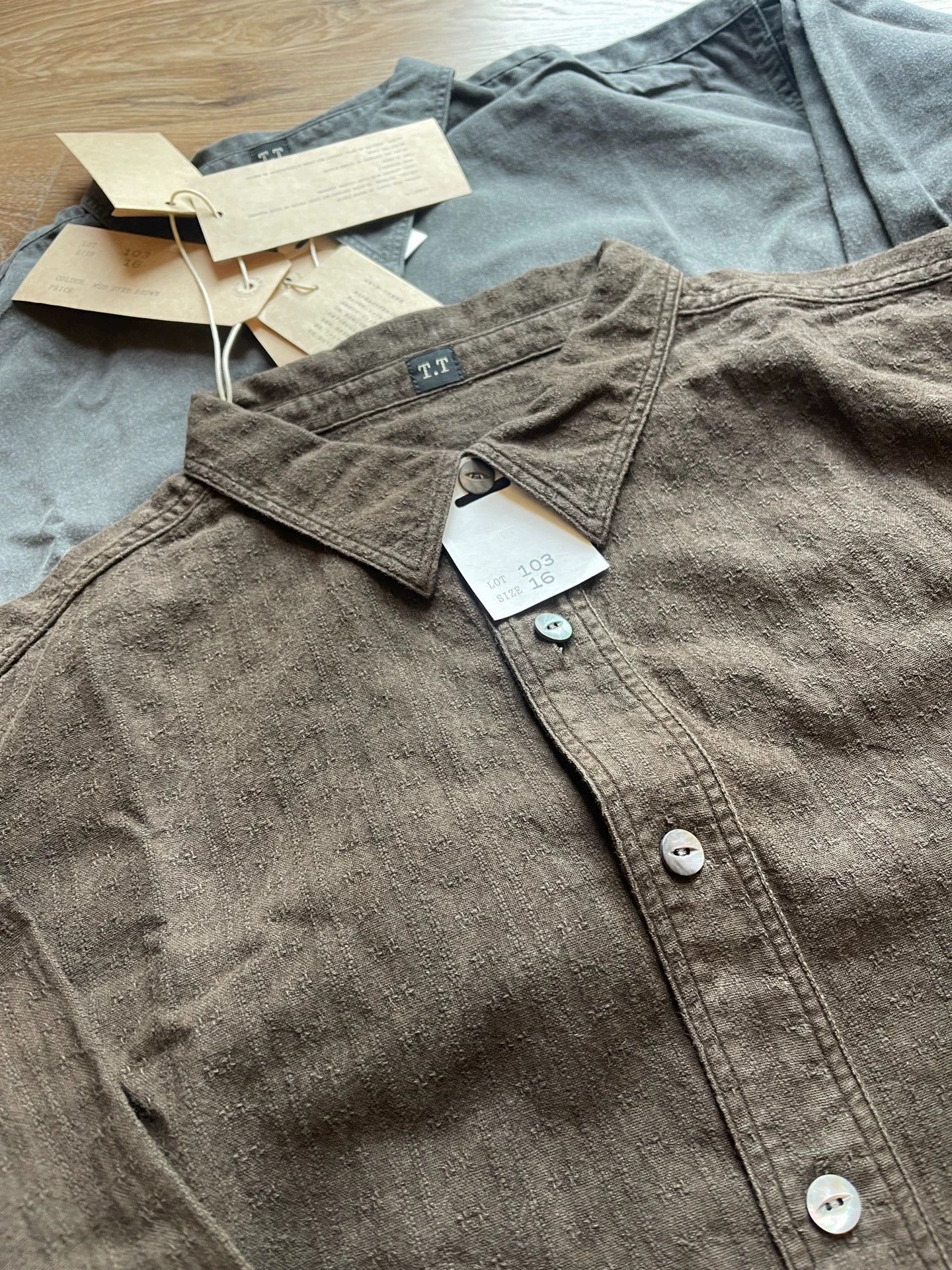 Other T.T LOT.103 Mud & Sulfur Dyed Long Sleeve Work Shirt 25AW Size US L / EU 52-54 / 3 - 5 Thumbnail
