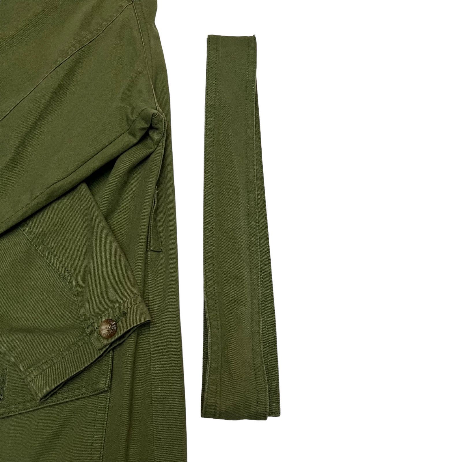 St. Johns Bay Jacket With Belt Long Sleeve Button Down Army Green Jacket Size M / US 6-8 / IT 42-44 - 10 Thumbnail