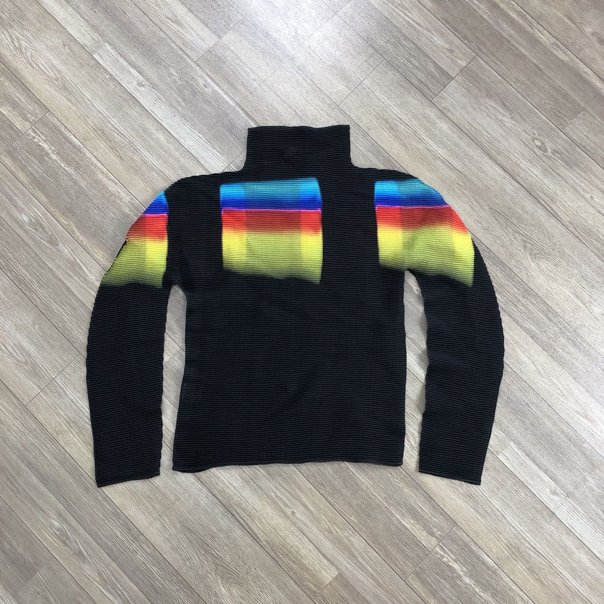 Pleats Please Issey Miyake Issey Miyake Me Pleast Please Rainbow Color Stretch Long Tee Size M / US 6-8 / IT 42-44 - 13 Thumbnail
