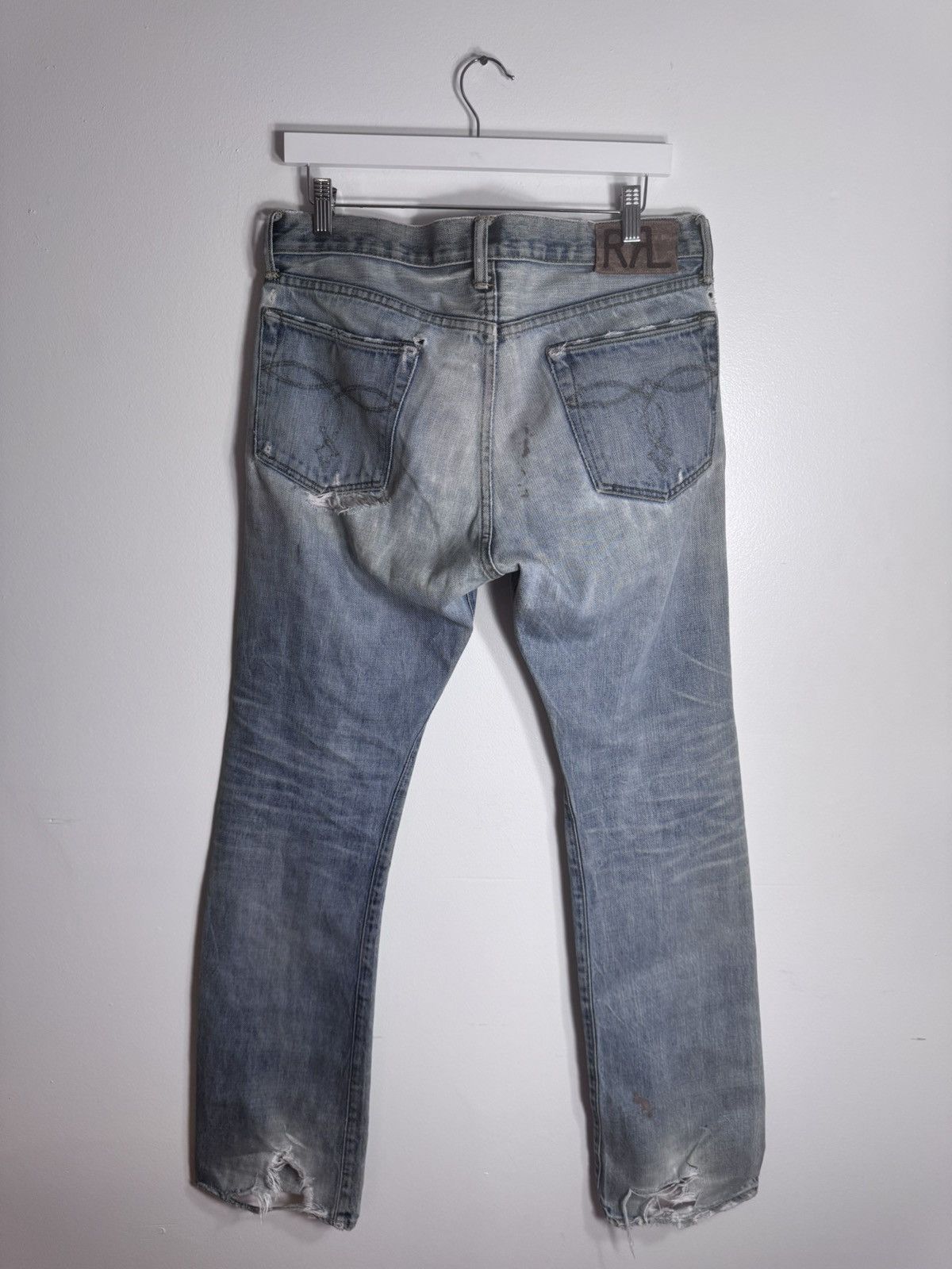Polo Ralph Lauren × RRL Ralph Lauren RRL distress denim jeans Size US 32 / EU 48 - 4 Thumbnail