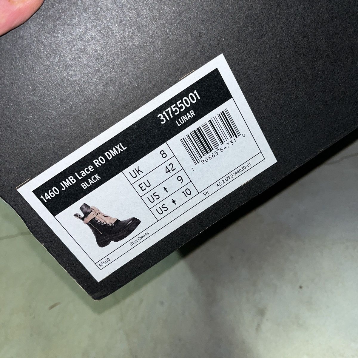 Dr. Martens × Rick Owens Rick Owens Dr. Martens 1460 Jumbo Lace DMXL Boots Size US 9 / EU 42 - 7 Thumbnail