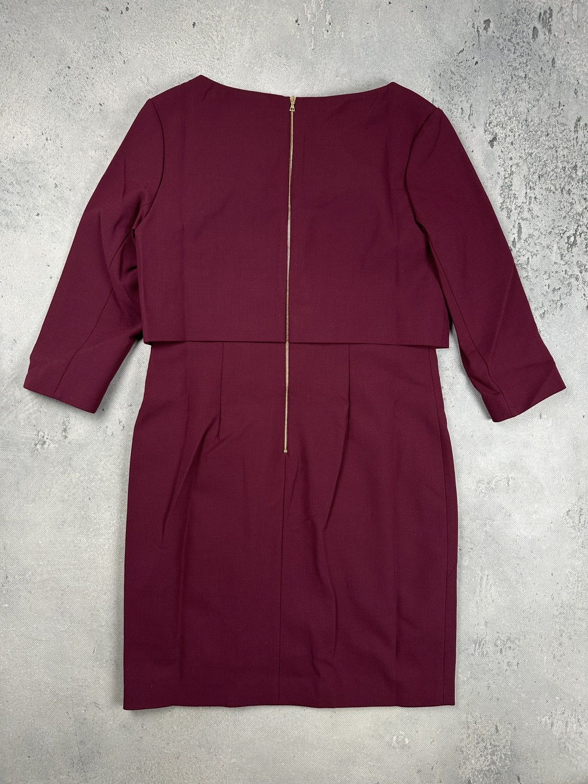 Other The Fold London Northcote Plum Midi Dress Minimal Luxury Lux Size L / US 10 / IT 46 - 4 Thumbnail