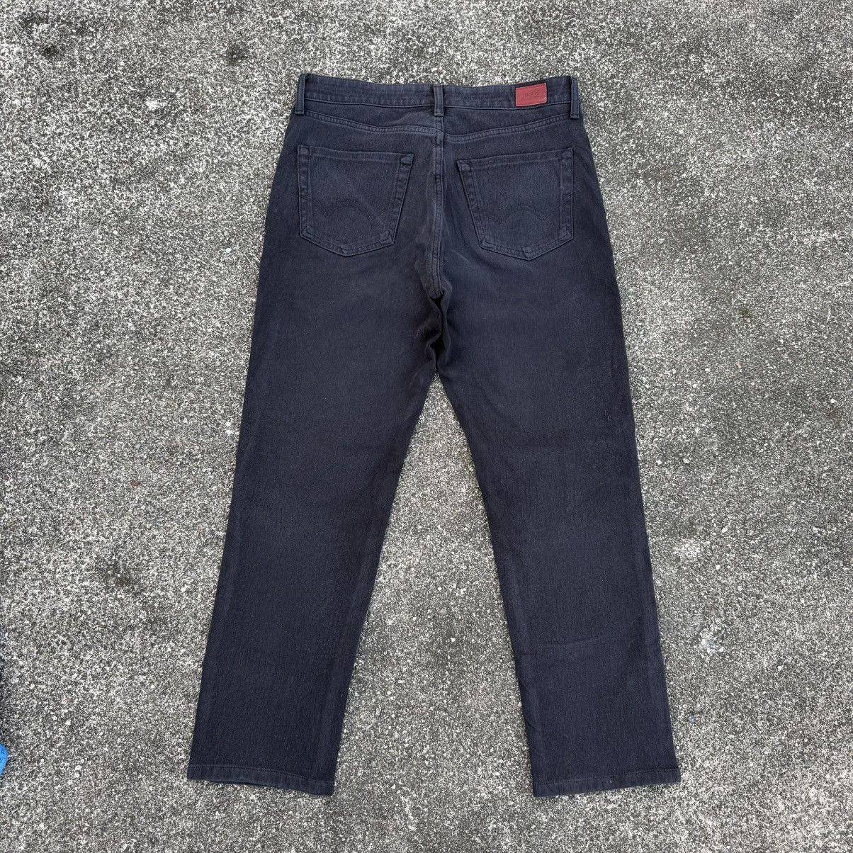 Edwin VINTAGE EDWIN JERSEY DENIM BLACK JEAN PANTS Size US 31 - 7 Thumbnail