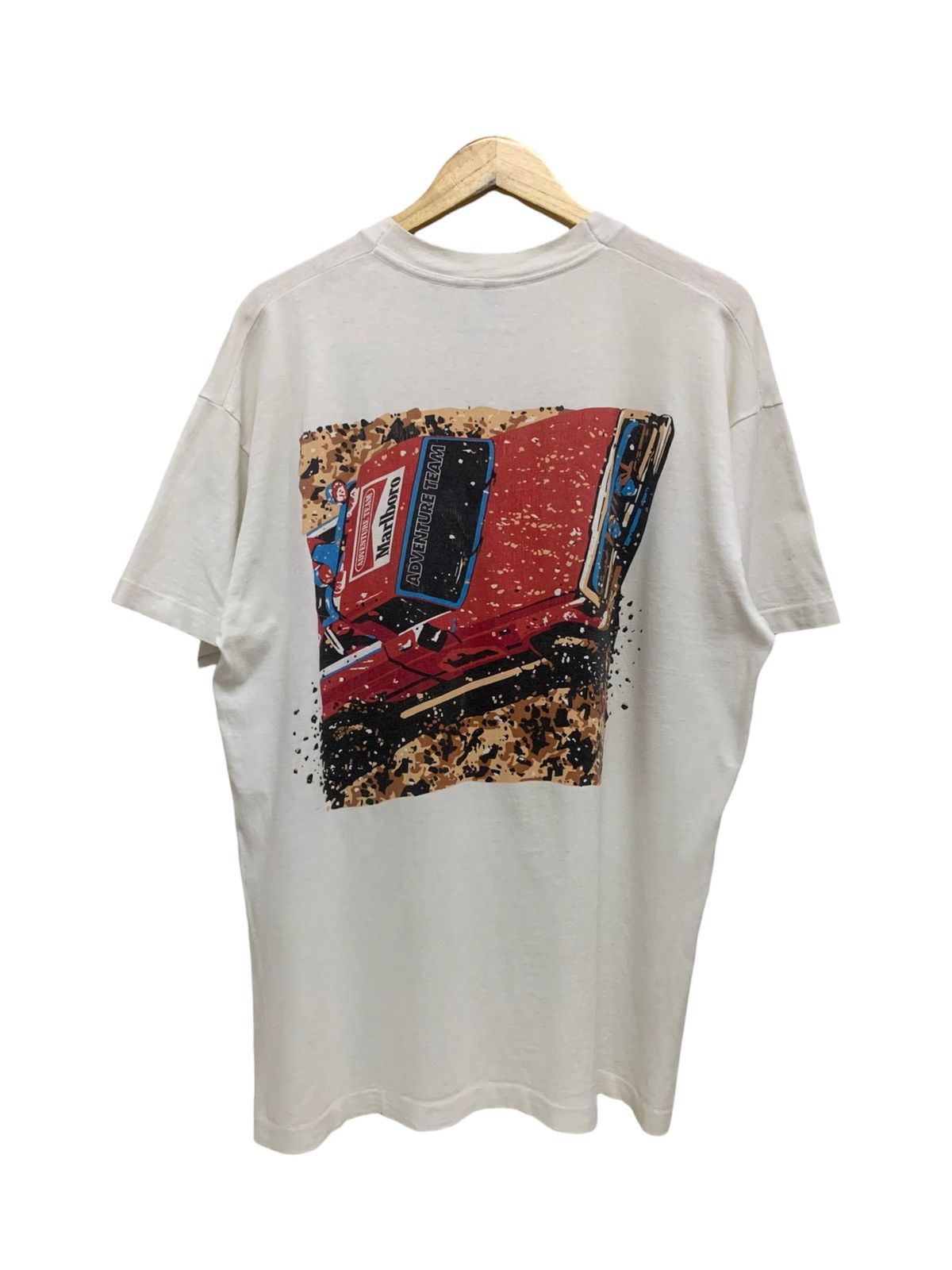 image of Vintage 90's Marlboro Adventure Team Snake in White, Men's (Size XL)