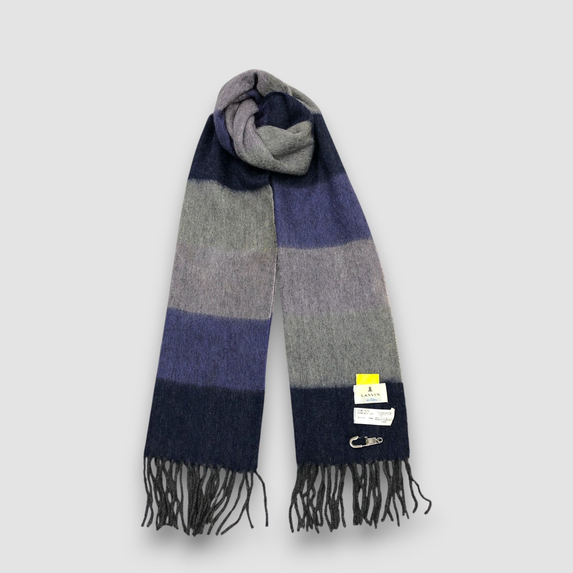 Lanvin Vintage Lanvin Scarf Muffler Wool Fringe Winter Scarves Size ONE SIZE - 1 Thumbnail