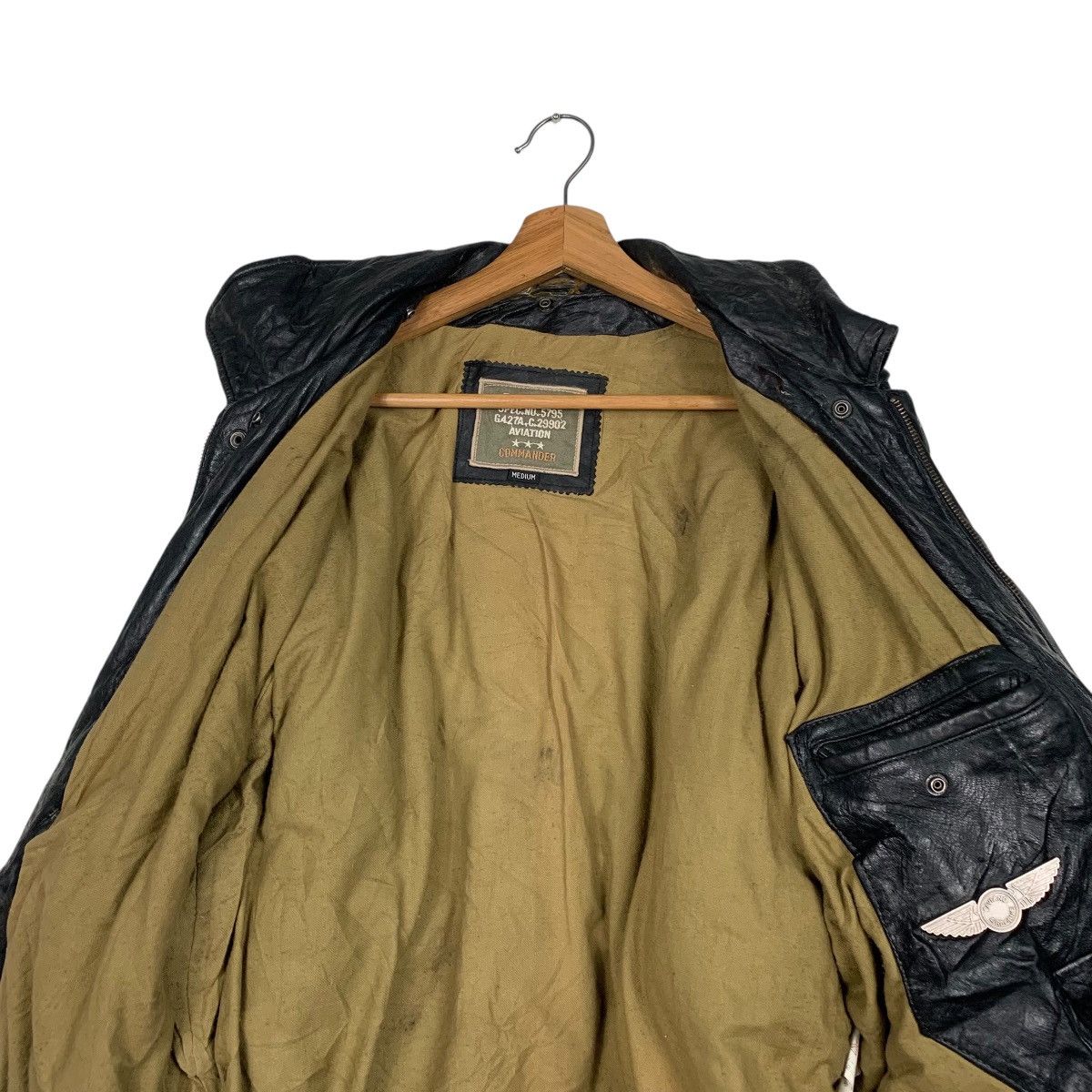 Japanese Brand Vintage Commander Aviator Leather Jacket Size US M / EU 48-50 / 2 - 12 Thumbnail
