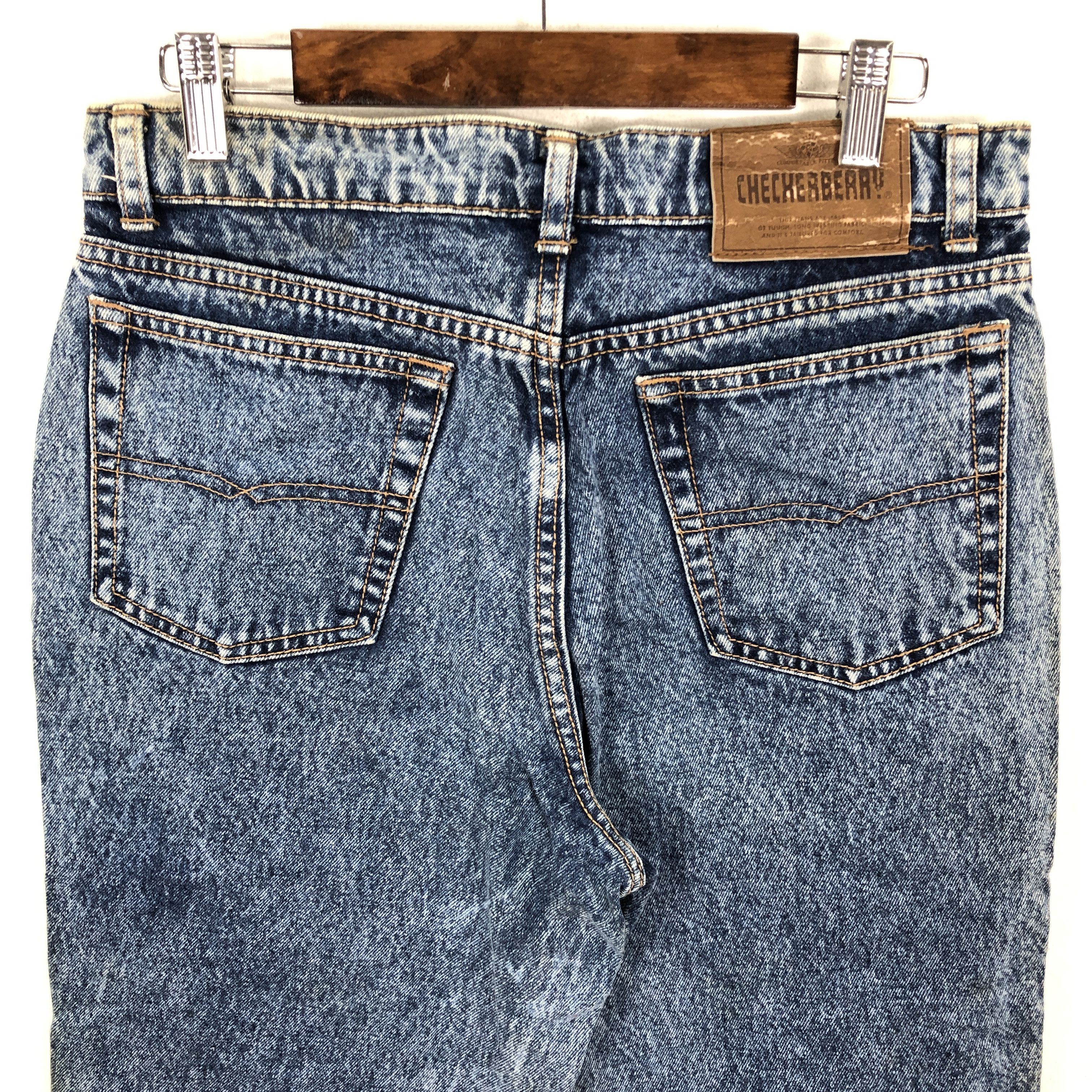 Japanese Brand × Vintage Checheberry Tappered Jeans 30 x 30 L1312W Size 30" / US 8 / IT 44 - 5 Thumbnail