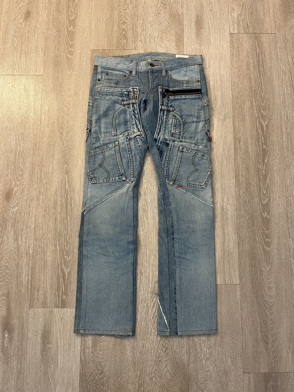 Beauty Beast AW00 Recycouture Paper Reconstructed Denim Size US 31 - 2 Thumbnail