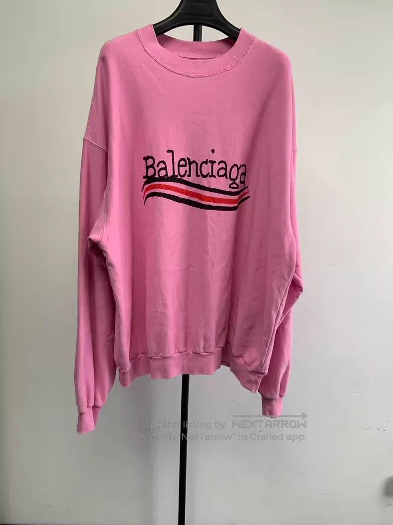 Balenciaga Balenciaga Alphabet Printed Round Neck Long Sleeve Sweatsh Size US S / EU 44-46 / 1 - 1 Thumbnail