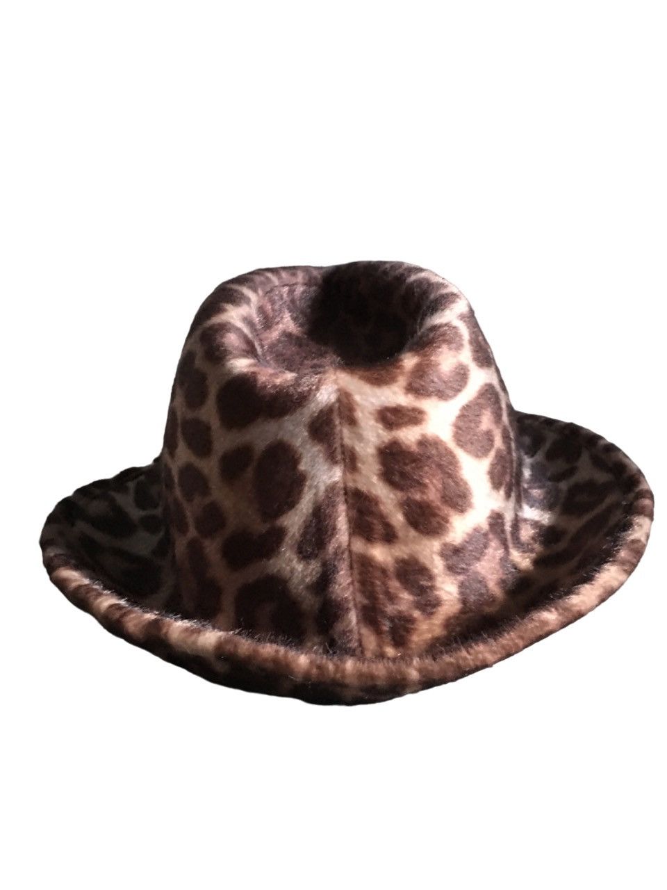 Stella McCartney Stella McCartney Leopard Print Womens Trilby Hat Size ONE SIZE - 4 Thumbnail