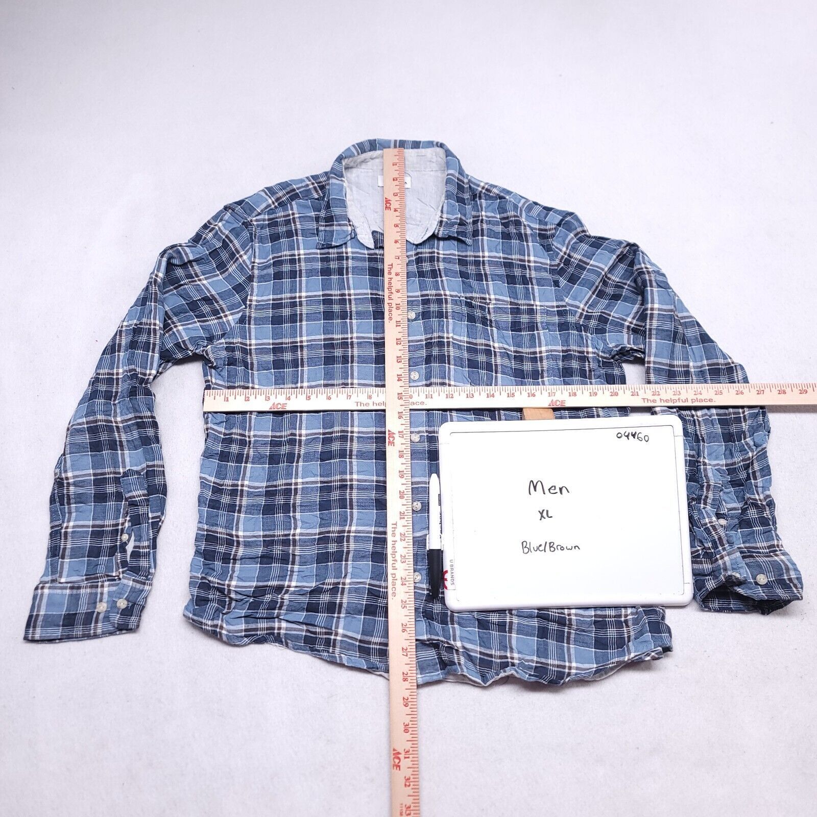 Sonoma Sonoma Madras Flannel Shirt Mens Size Extra Large XL Blue Size US XL / EU 56 / 4 - 6 Thumbnail