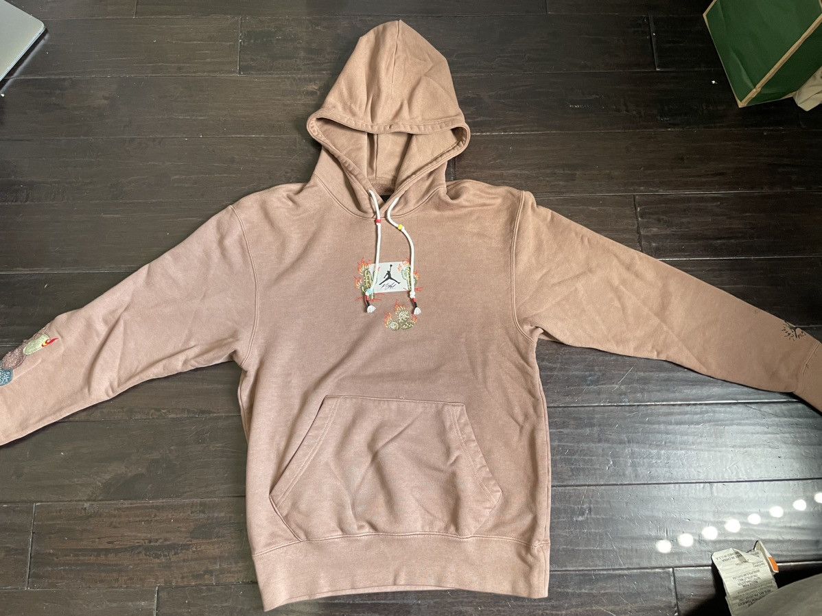 image of Air Jordan X Travis Scott Hoodie Archaeo Brown, Men's (Size Small)