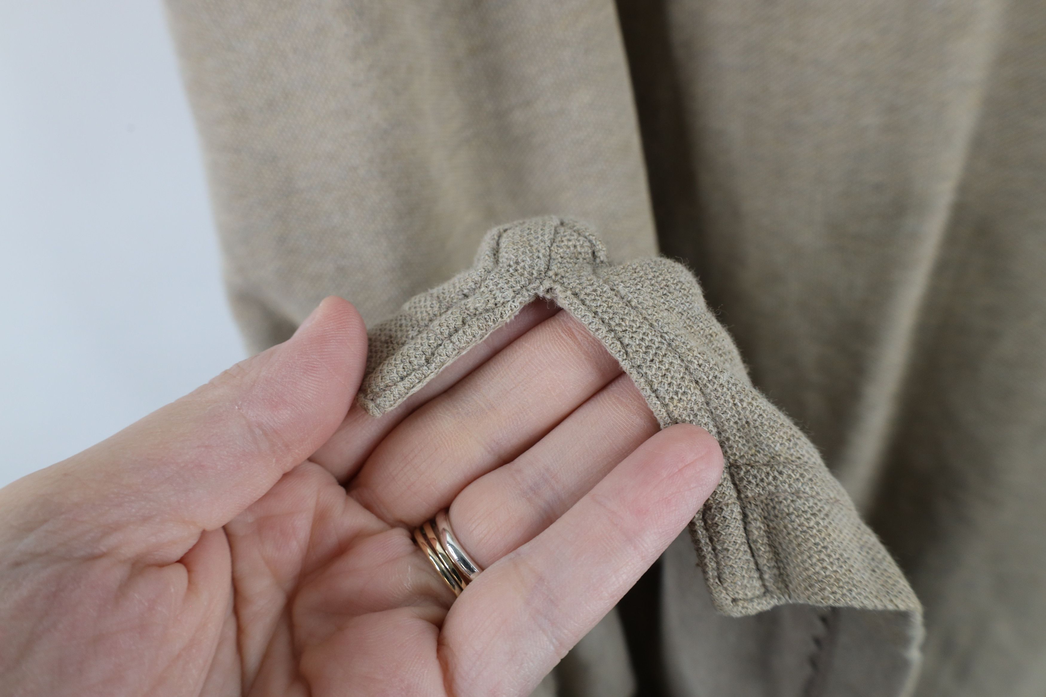 Vintage Vintage 90s Streetwear Blank Pique Cotton Polo Shirt Beige Size US XL / EU 56 / 4 - 8 Thumbnail