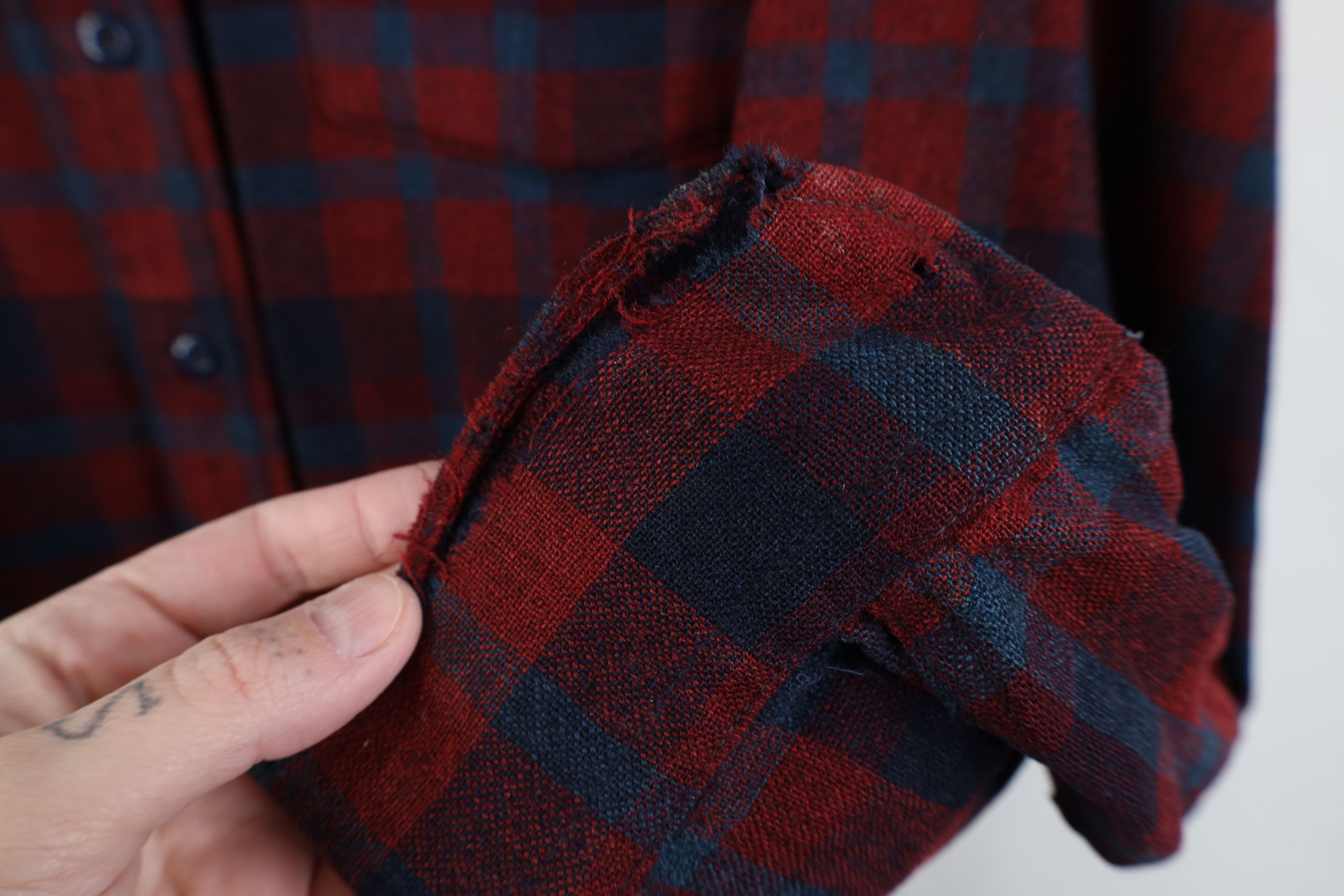 Pendleton Vintage 70s Pendleton Wool Knit Collared Button Shirt USA Size US M / EU 48-50 / 2 - 7 Thumbnail
