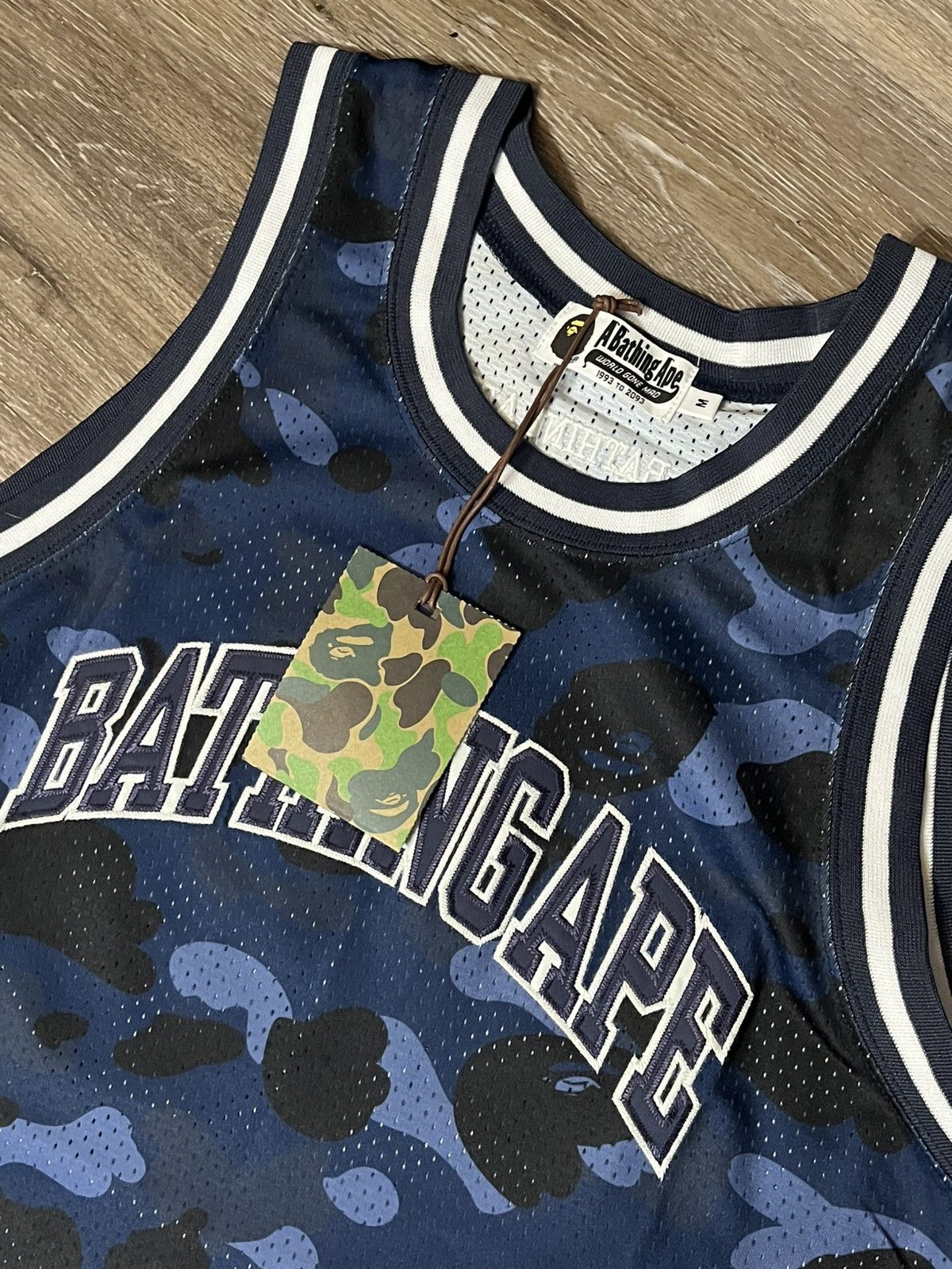 Bape A Bathing Ape Blue ABC Camo Jersey New With Tags Size US M / EU 48-50 / 2 - 3 Thumbnail