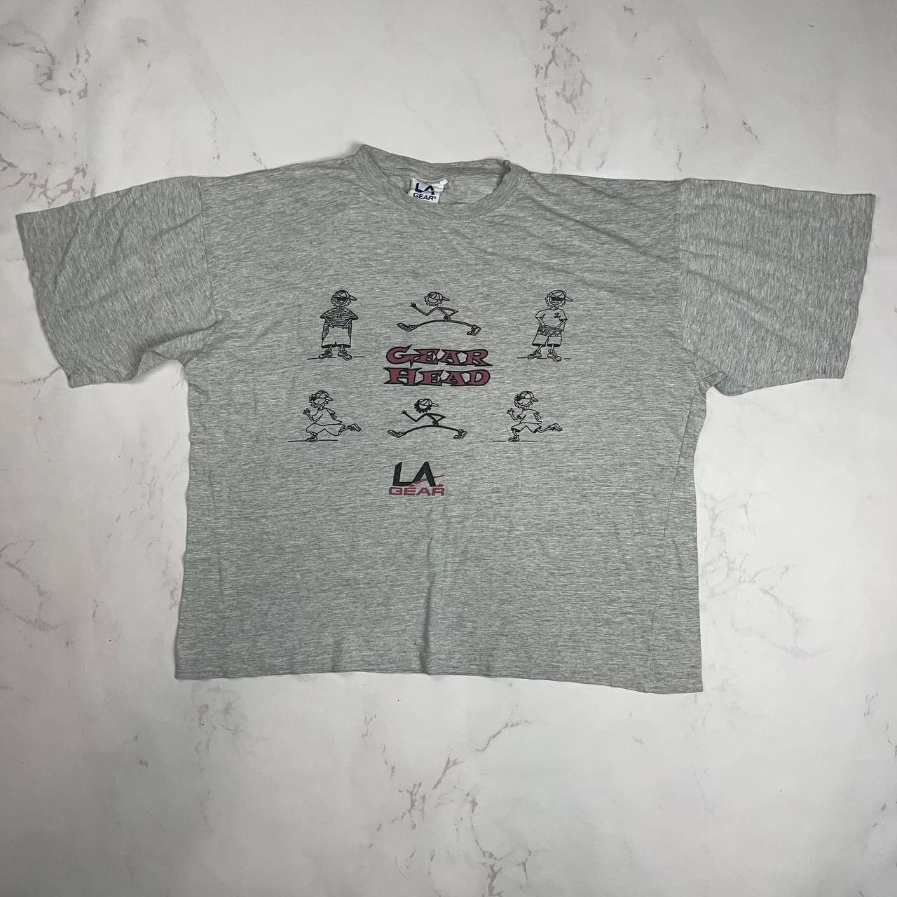 Vintage La Gear × Streetwear × Vintage LA Gear Head T-shirt Sz L Size US XL / EU 56 / 4 - 1 Thumbnail