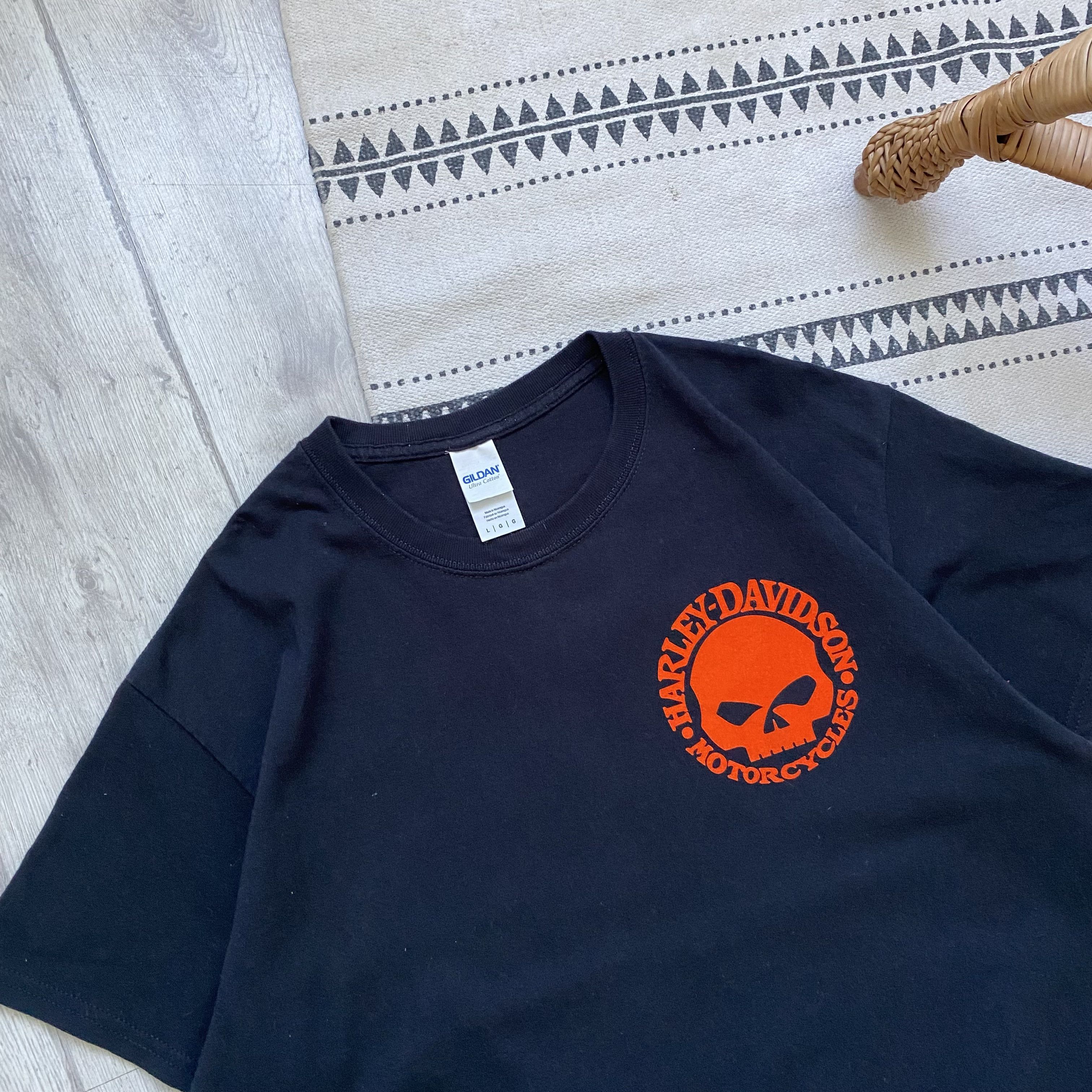 Harley Davidson 💀 Harley Davidson skull logo tee Vintage 00s Size US L / EU 52-54 / 3 - 2 Thumbnail