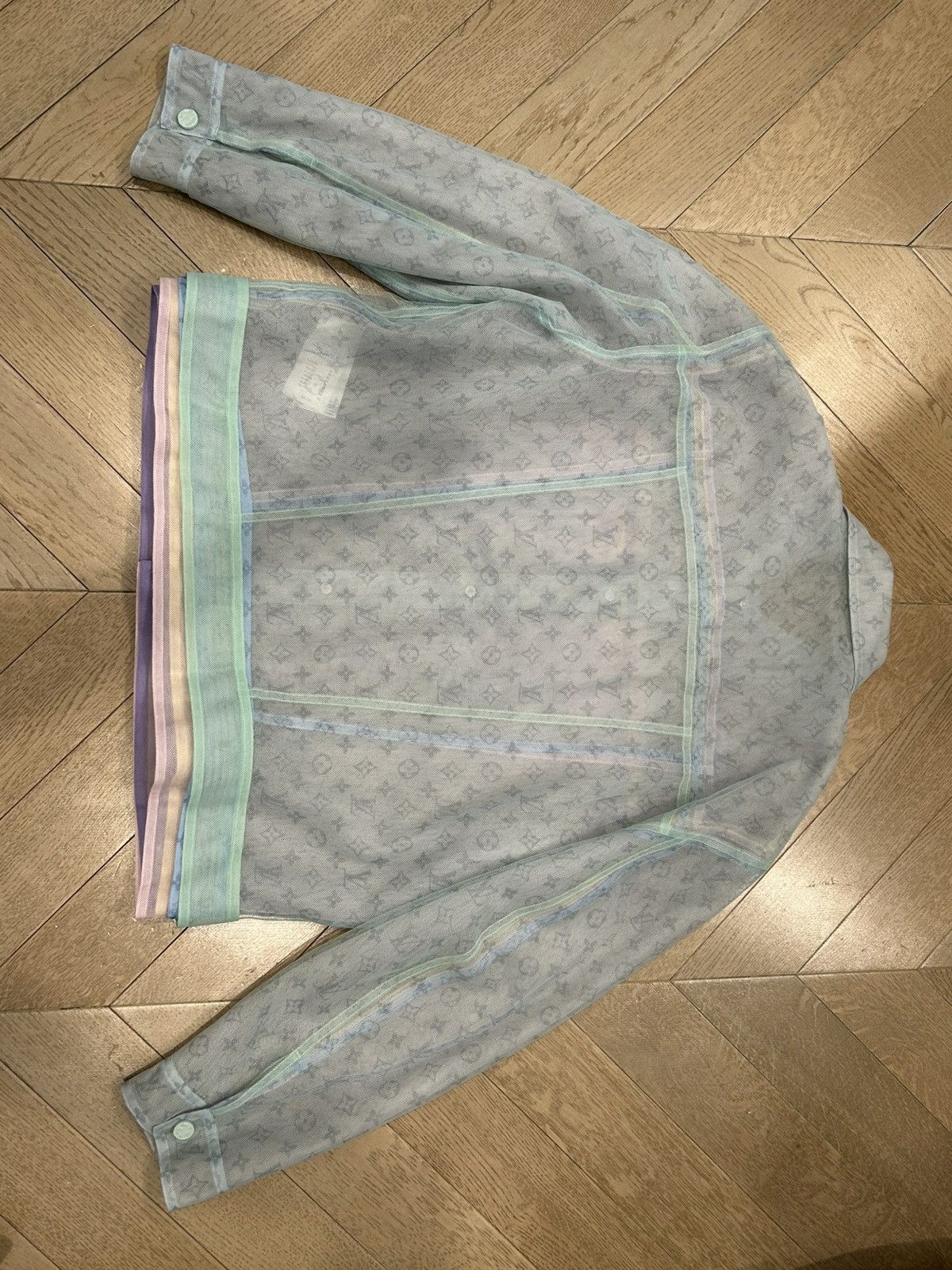 Louis Vuitton MULTICOLOR TULLE DENIM JACKET Size US S / EU 44-46 / 1 - 2 Thumbnail