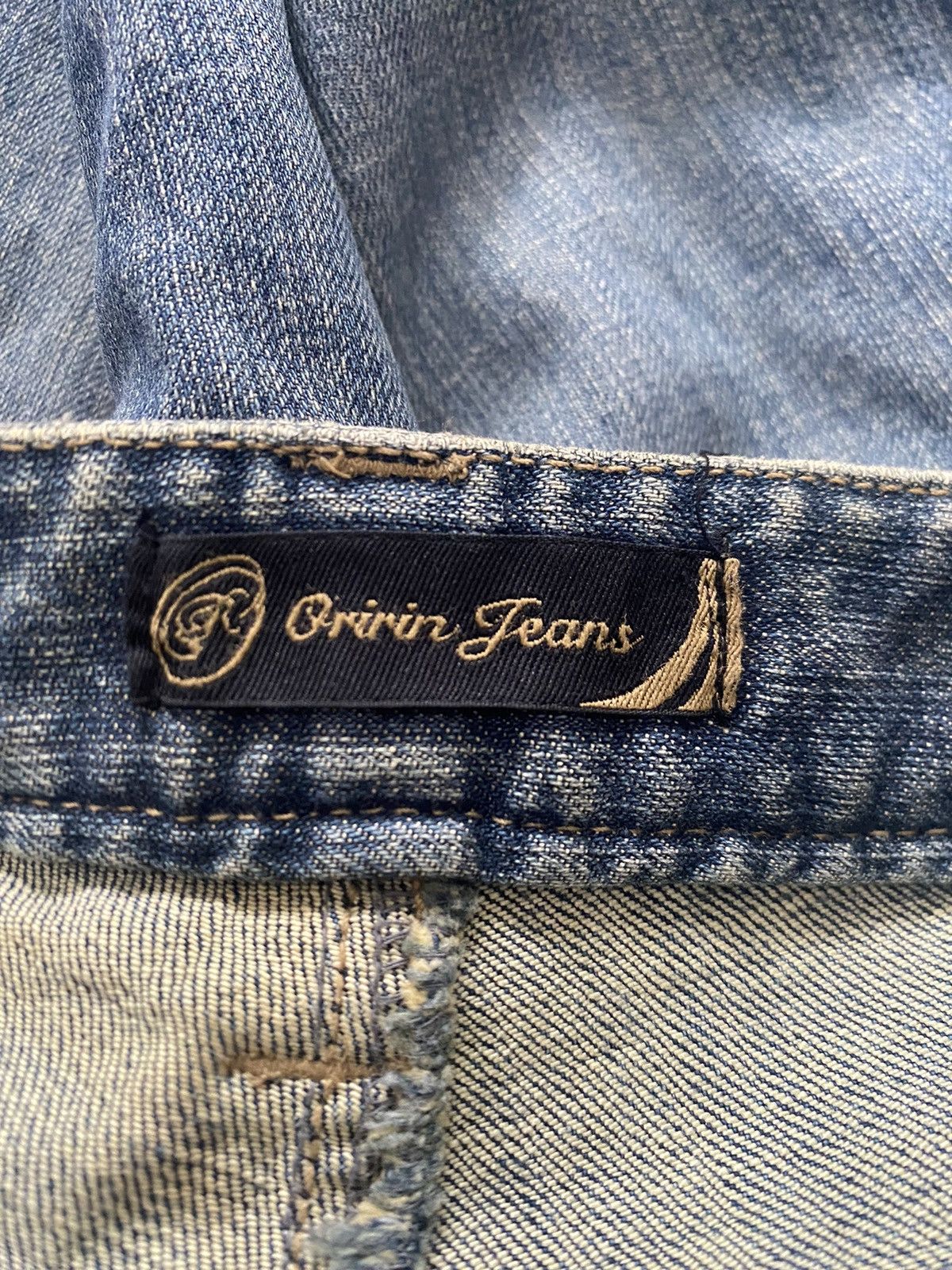 If Six Was Nine × Japanese Brand × Le Grande Bleu (L.G.B.) FLARE BUSH JEANS JAPAN BRAND BUTTON DESIGN BOTTOM RARE STYLE Size US 32 / EU 48 - 7 Thumbnail