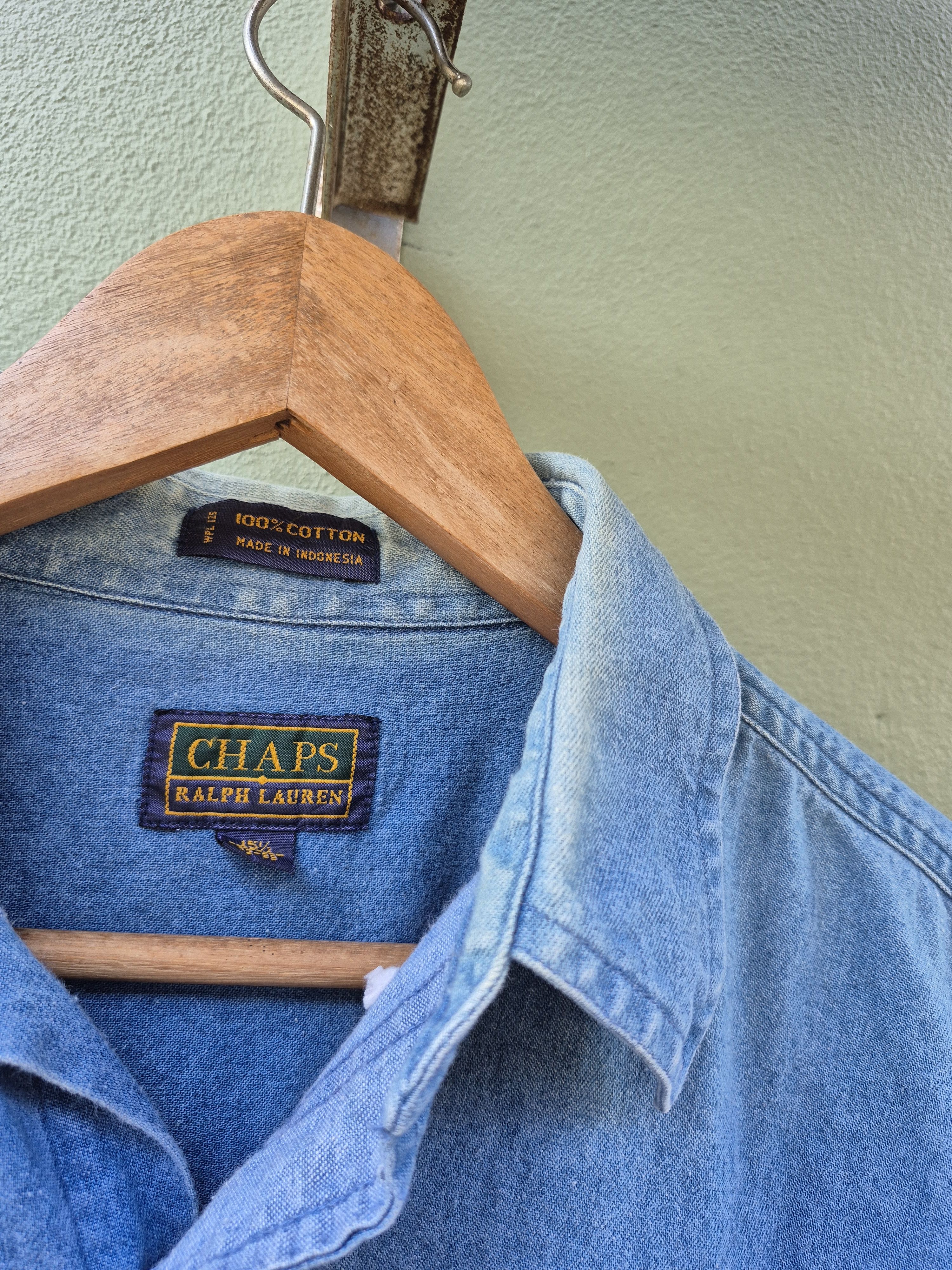Chaps Ralph Lauren × Ralph Lauren 🔥 Chaps Ralph Lauren Denim Button Up Shirt Size US L / EU 52-54 / 3 - 6 Thumbnail