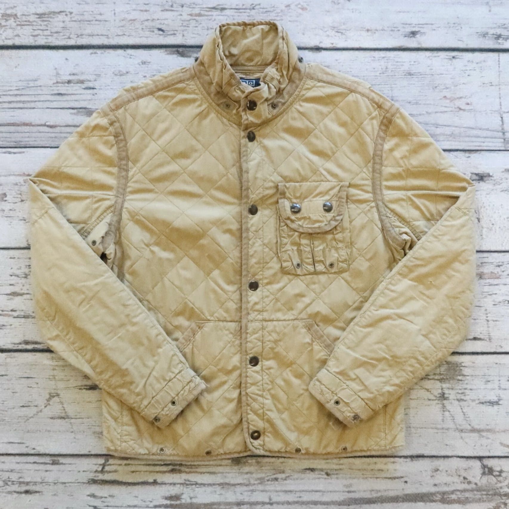 Polo Ralph Lauren VINTAGE Polo Ralph Lauren Quilted Military Style Jacket Mens M Brown Size US M / EU 48-50 / 2 - 2 Thumbnail