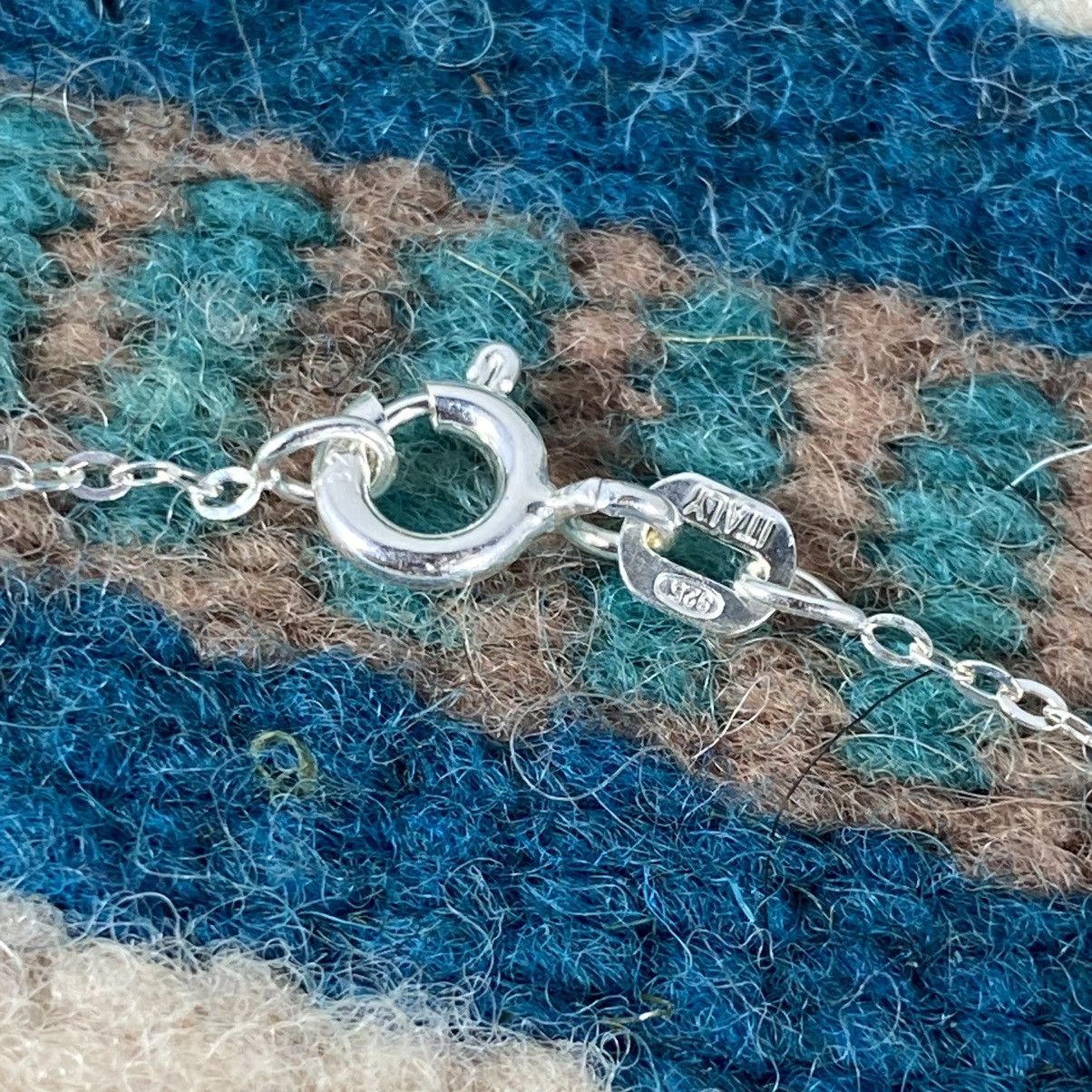 Kapital × Vintage Vtg Sterling Silver Turquoise Chunky Geometric Necklace Size ONE SIZE - 5 Thumbnail