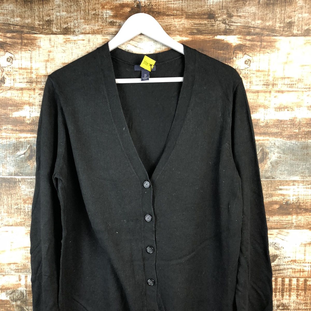 Vintage DL Gap Black Cardigan Knitwear #C444 Size US L / EU 52-54 / 3 - 2 Thumbnail