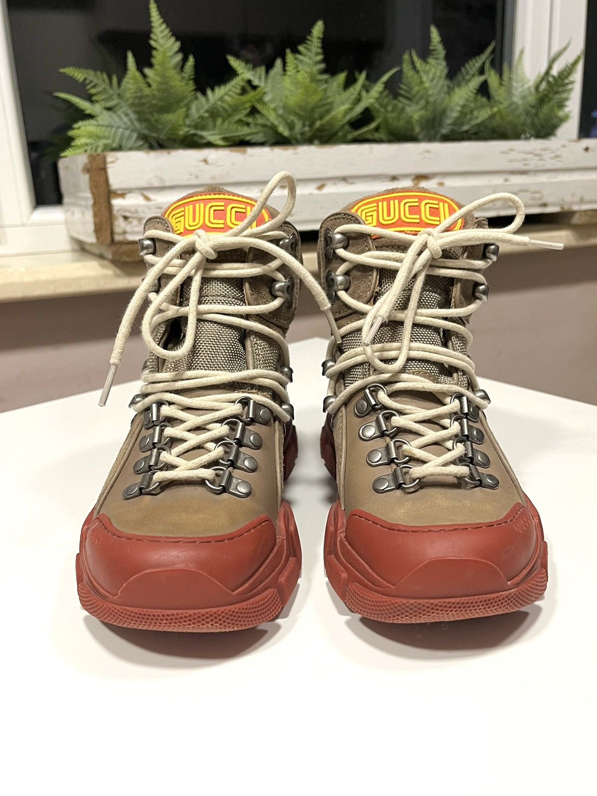 Gucci ★ GUCCI SPORT FLASHTRACK SEGA LOGO RUBBER SNEAKERS Size US 6.5 / IT 36.5 - 1 Thumbnail