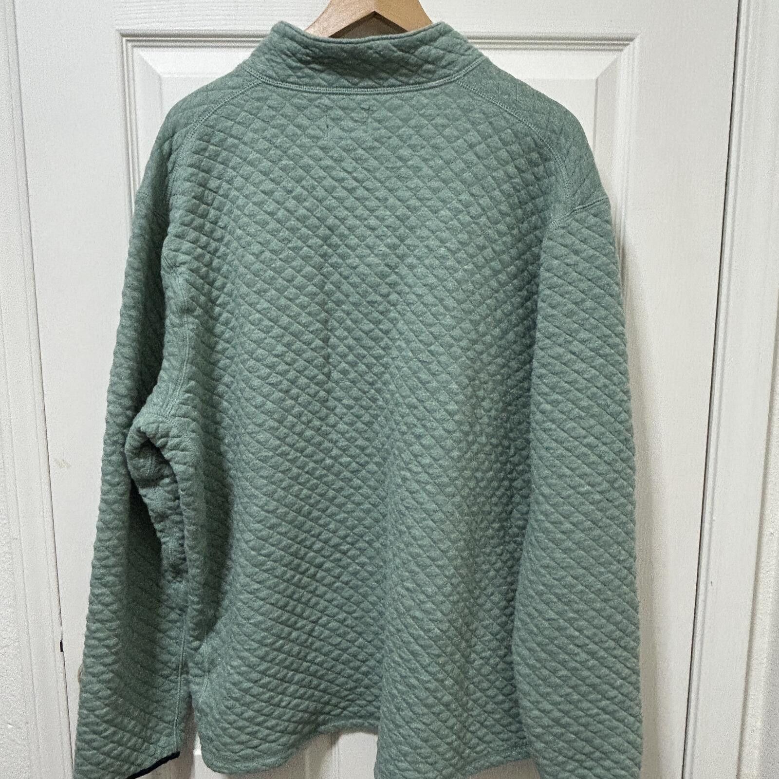 J.Crew J.Crew Blue Quilted Authentic Fleece 1/4 Zip Pullover XXL Size US XXL / EU 58 / 5 - 4 Thumbnail