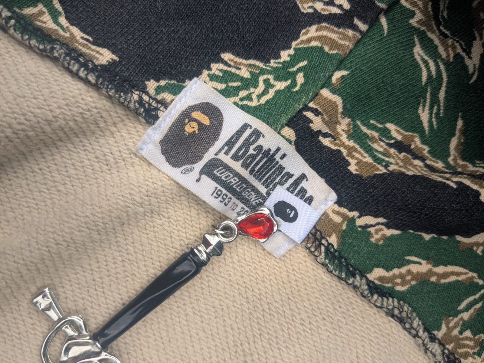 Bape RARE BAPE Funthera Militia Tiger Hoodie Gold Embroidery Size US M / EU 48-50 / 2 - 7 Thumbnail