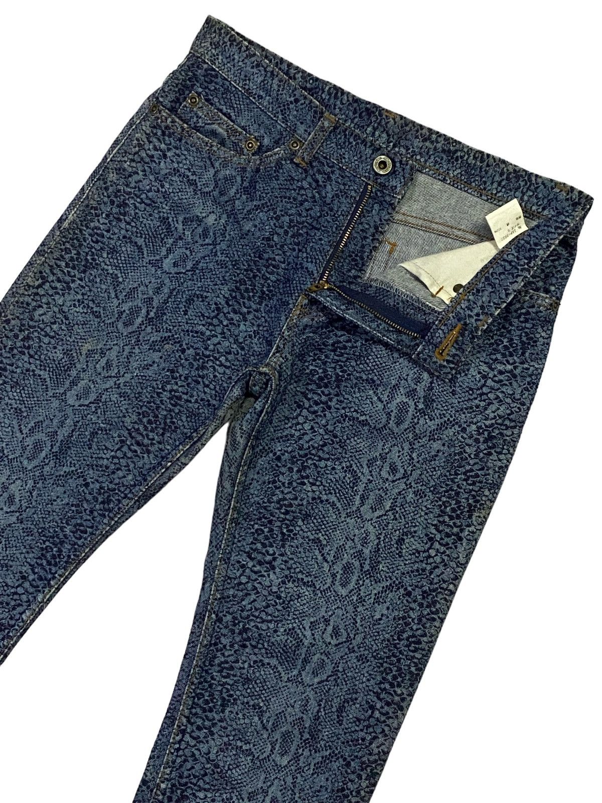 Hysteric Glamour Rare‼️Hysteric Glamour Snakeskin Denim Pants Size US 29 - 17 Thumbnail