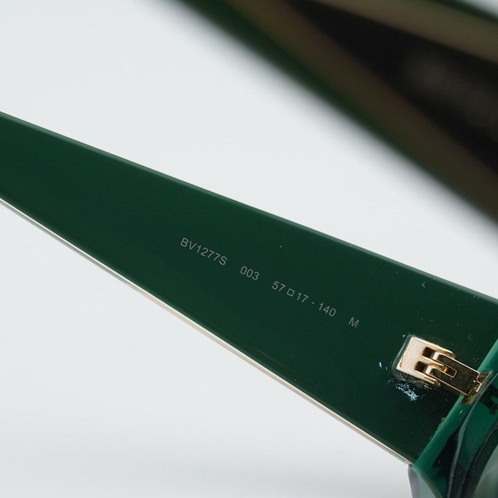 Bottega Veneta Bottega Veneta BV1277S 003 Sunglasses Green Cat Eye Frame Size ONE SIZE - 7 Thumbnail