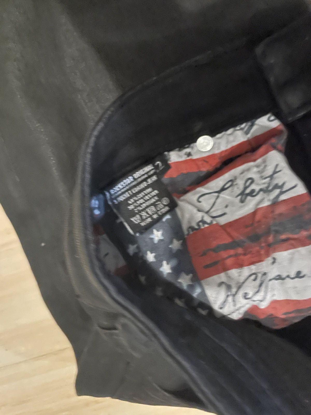 Other Waxed Black Slim Fit Jeans Size US 32 / EU 48 - 2 Thumbnail