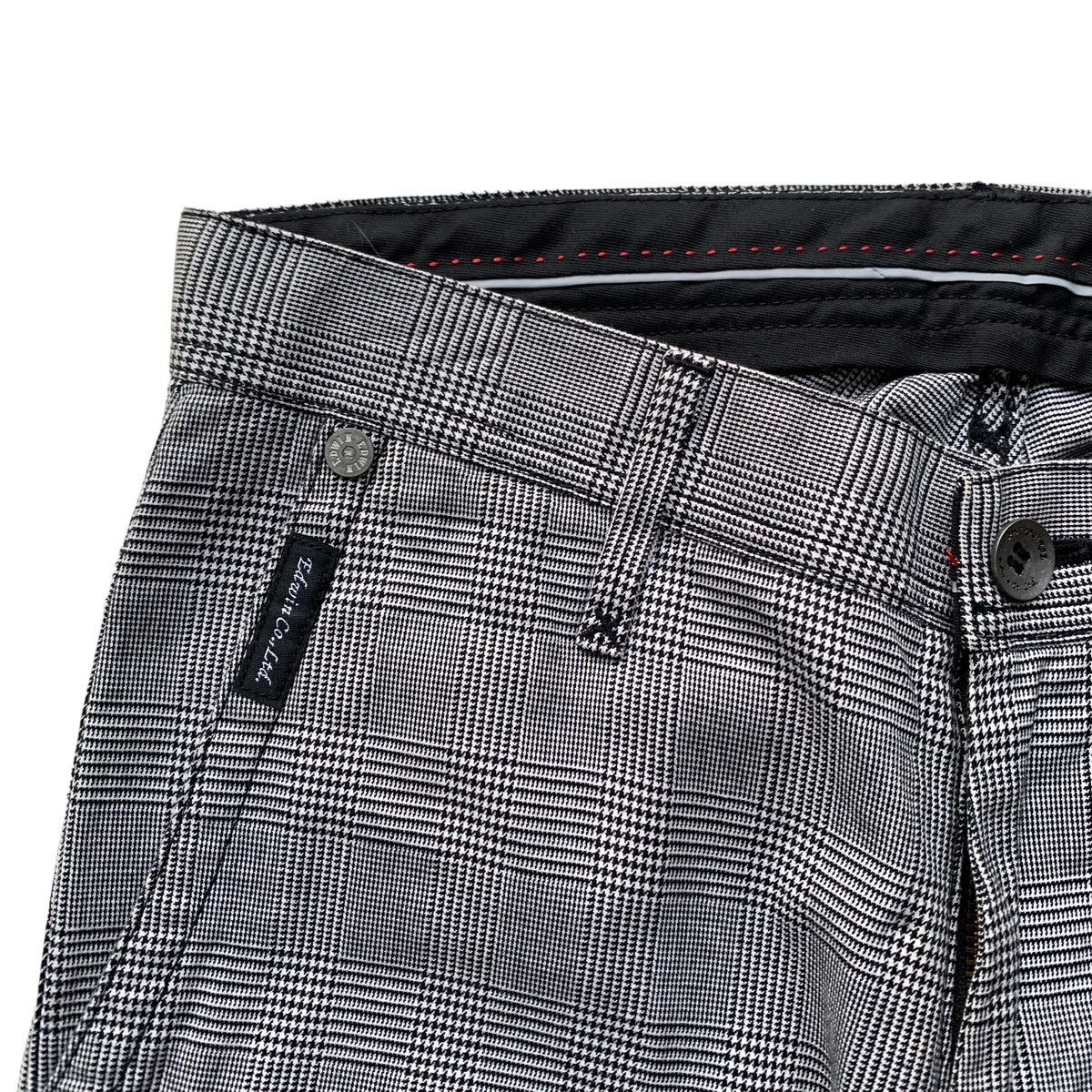 Japanese Brand Rare Japanese Brand Edwin Tartan Flared Pants Size 29" - 7 Thumbnail