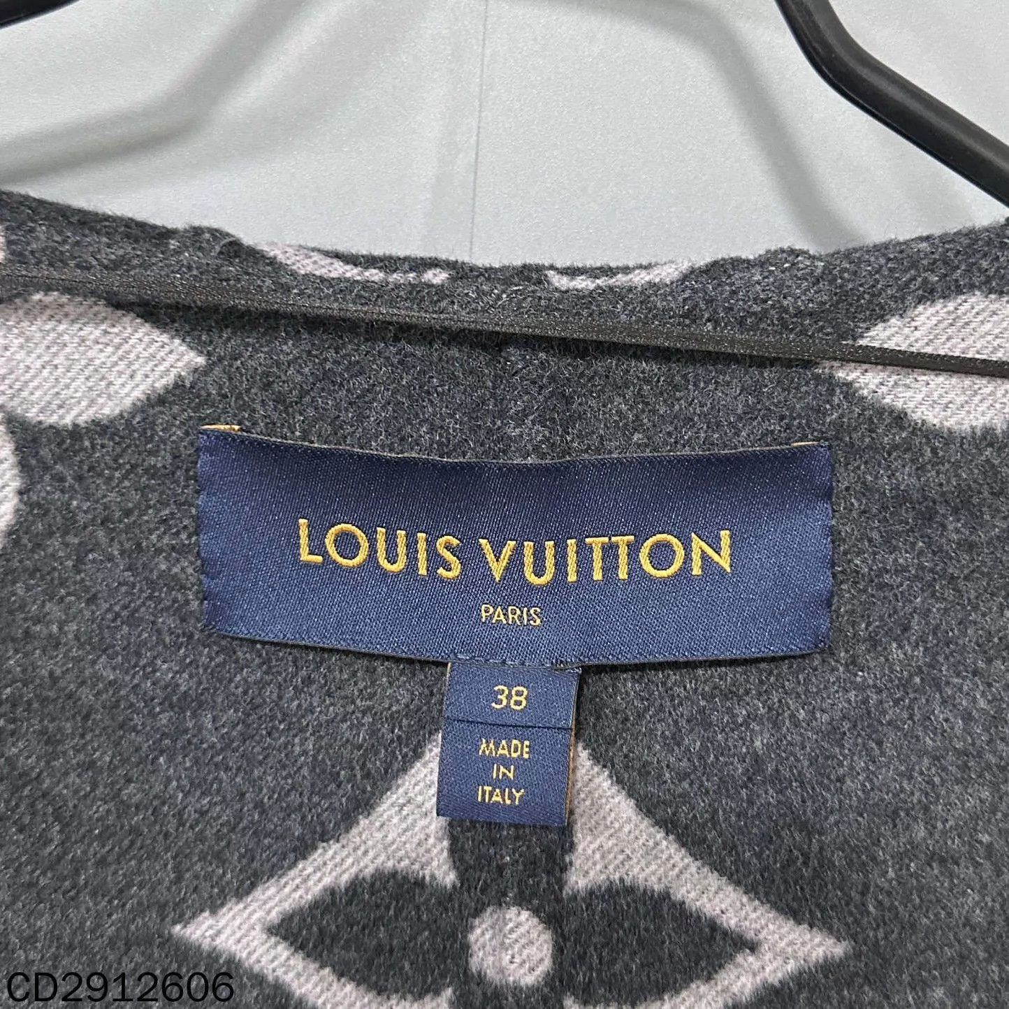Louis Vuitton LV Monogram Black Gray Robe Coat 38 Size S / US 4 / IT 40 - 7 Thumbnail