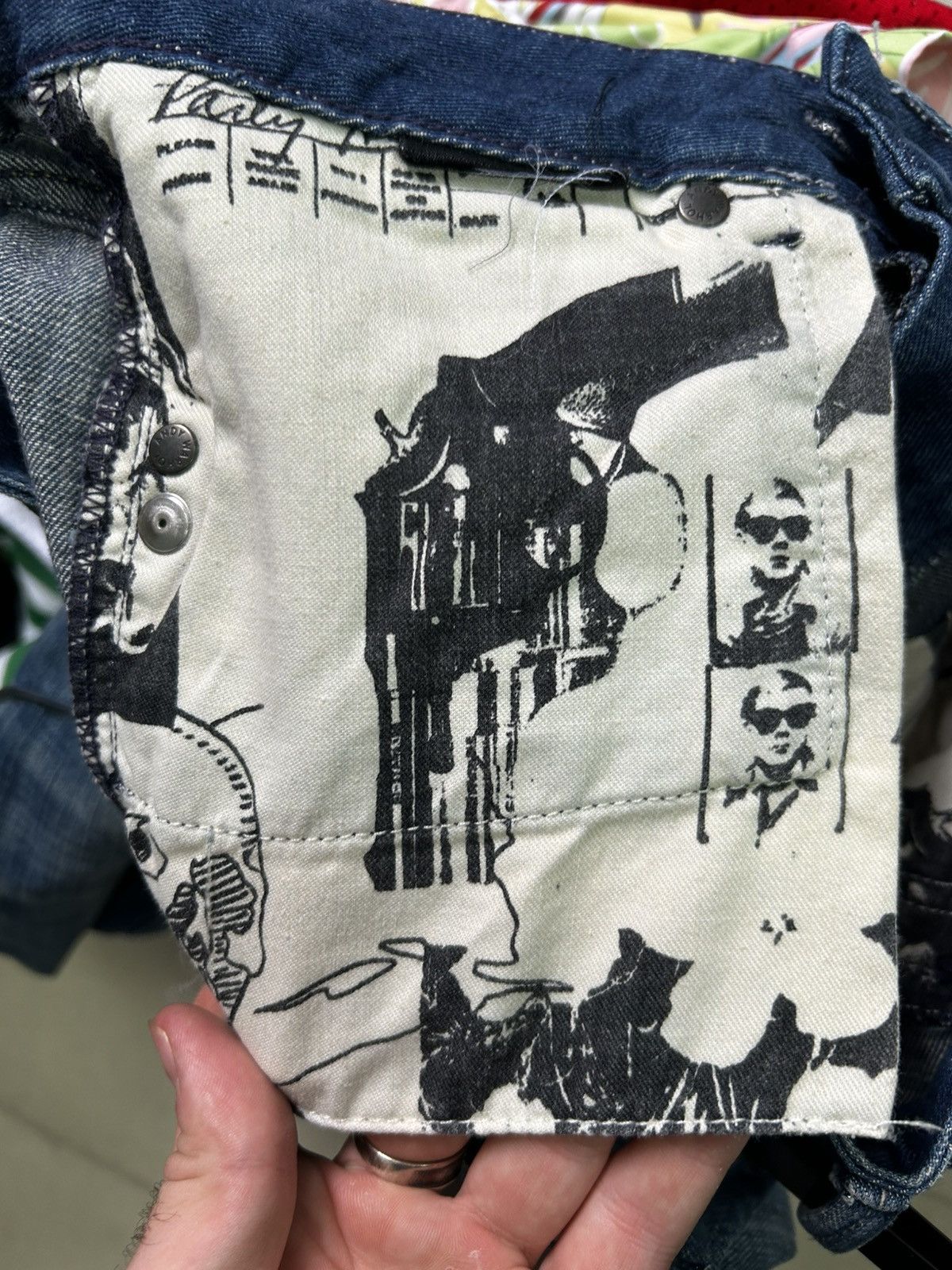 Andy Warhol Y2K Andy Warhol Pepe Jeans Art cargo JEANS Rare Retro Hype Size US 31 - 7 Thumbnail