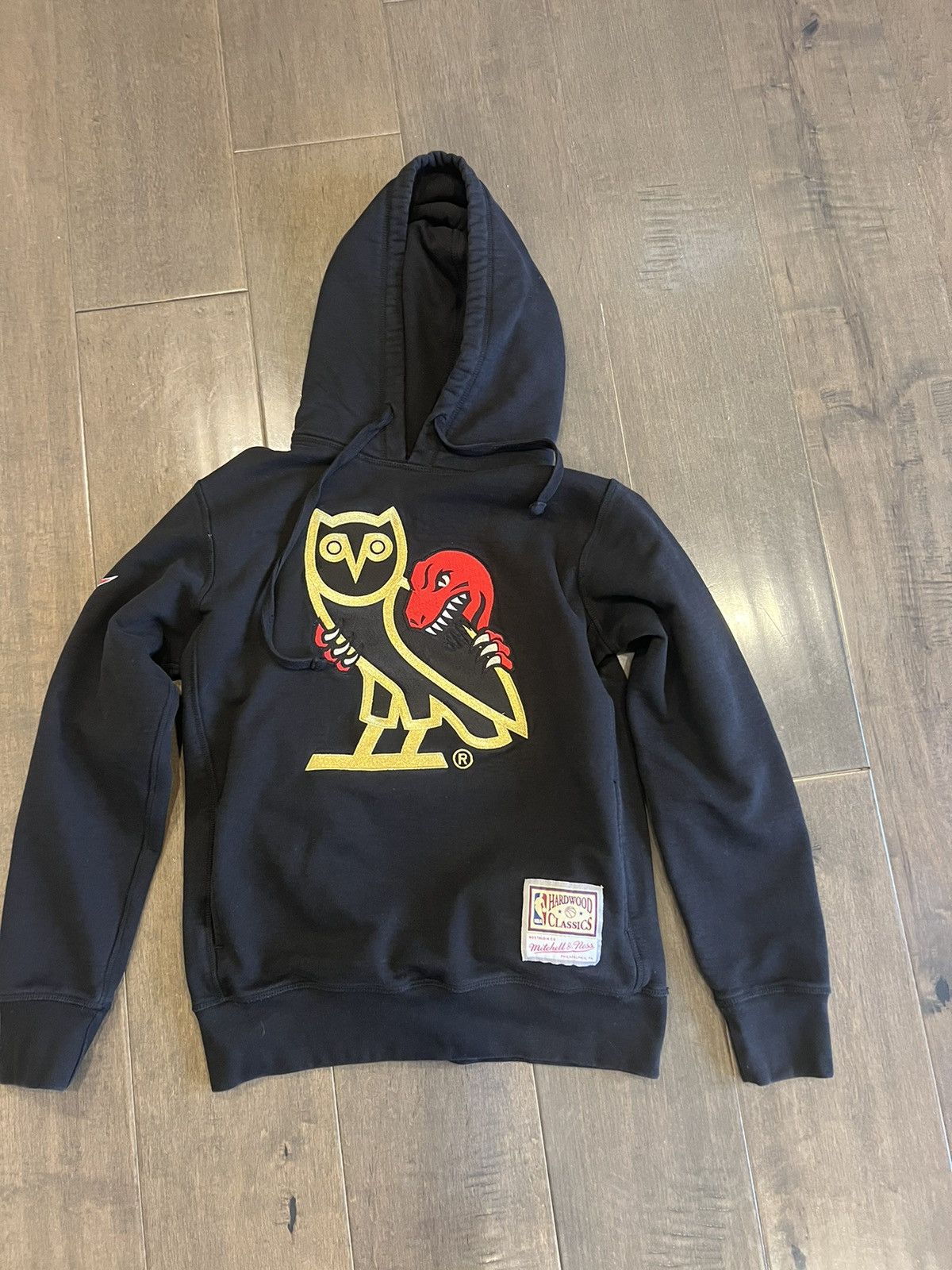 Mitchell Ness Octobers Very Own OVO Mitchell Ness 1995 Raptors OG Owl Hoodie Grailed