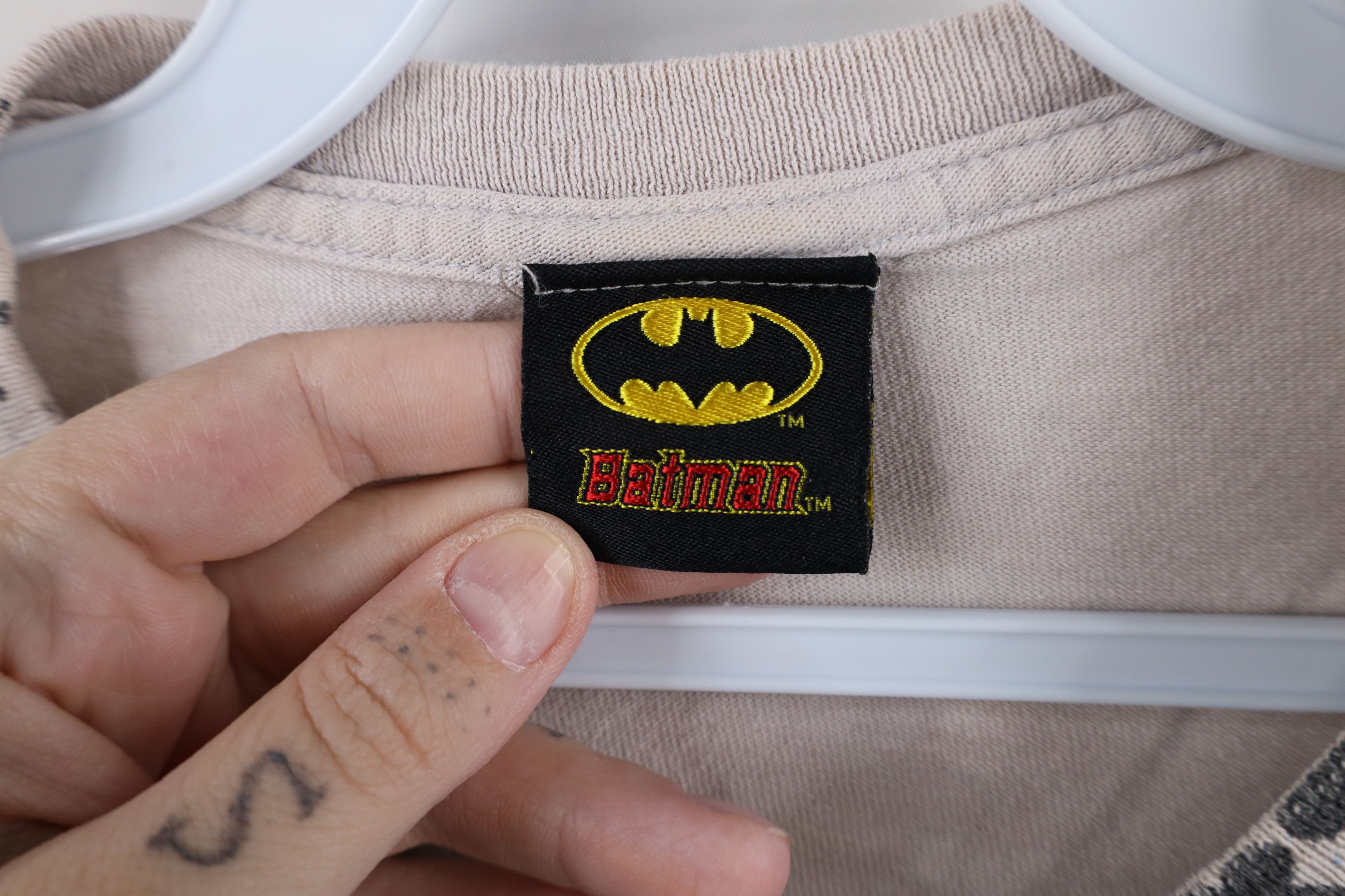 DC Comics × Vintage Vintage Y2K DC Comics Over Print Batman Short Sleeve T-Shirt Size US L / EU 52-54 / 3 - 7 Thumbnail