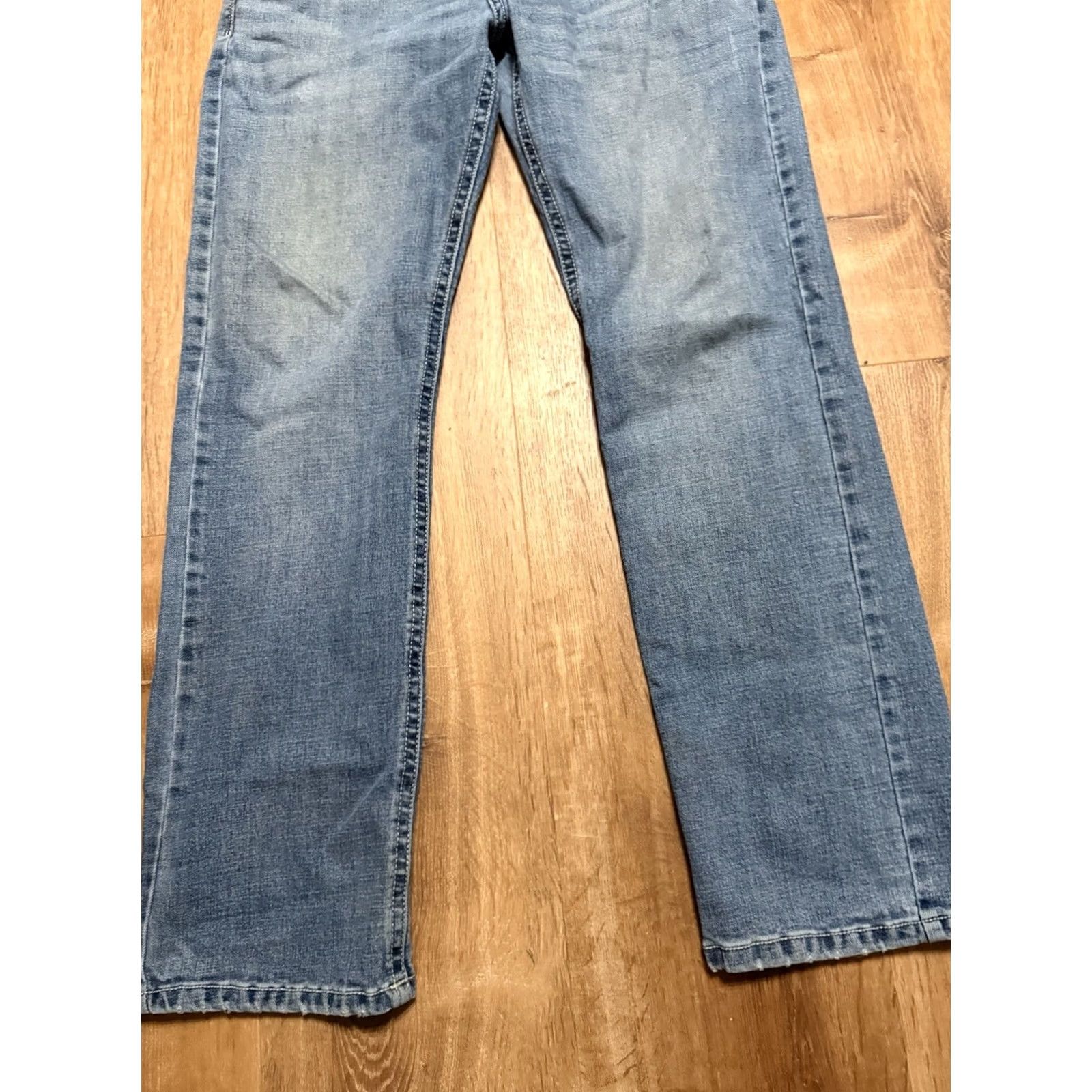 Denime Axel Jeans Slim Boot Distressed Denim Pants Men's 34x32 32x30 TK Axel Slim Boot Model T.K. Axel Regular Waist Blue Denim 5-Pocket Mens Jeans Size US 32 / EU 48 - 7 Thumbnail