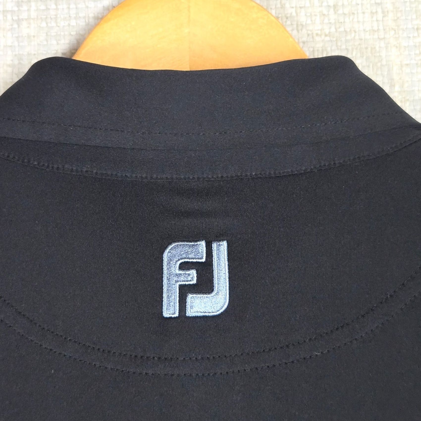 Footjoy FOOTJOY Performance Polo Shirt Size XL Black Blue Pocketed Wicking Golf Mens Size US XL / EU 56 / 4 - 6 Thumbnail