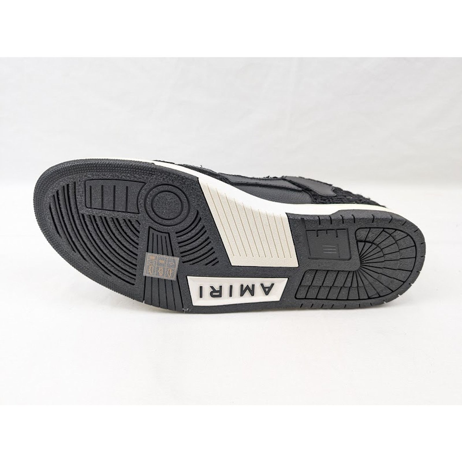 Amiri o1rshd1 Boucle Skelton Low-Top Sneakers in Black Size US 12 / EU 45 - 9 Thumbnail
