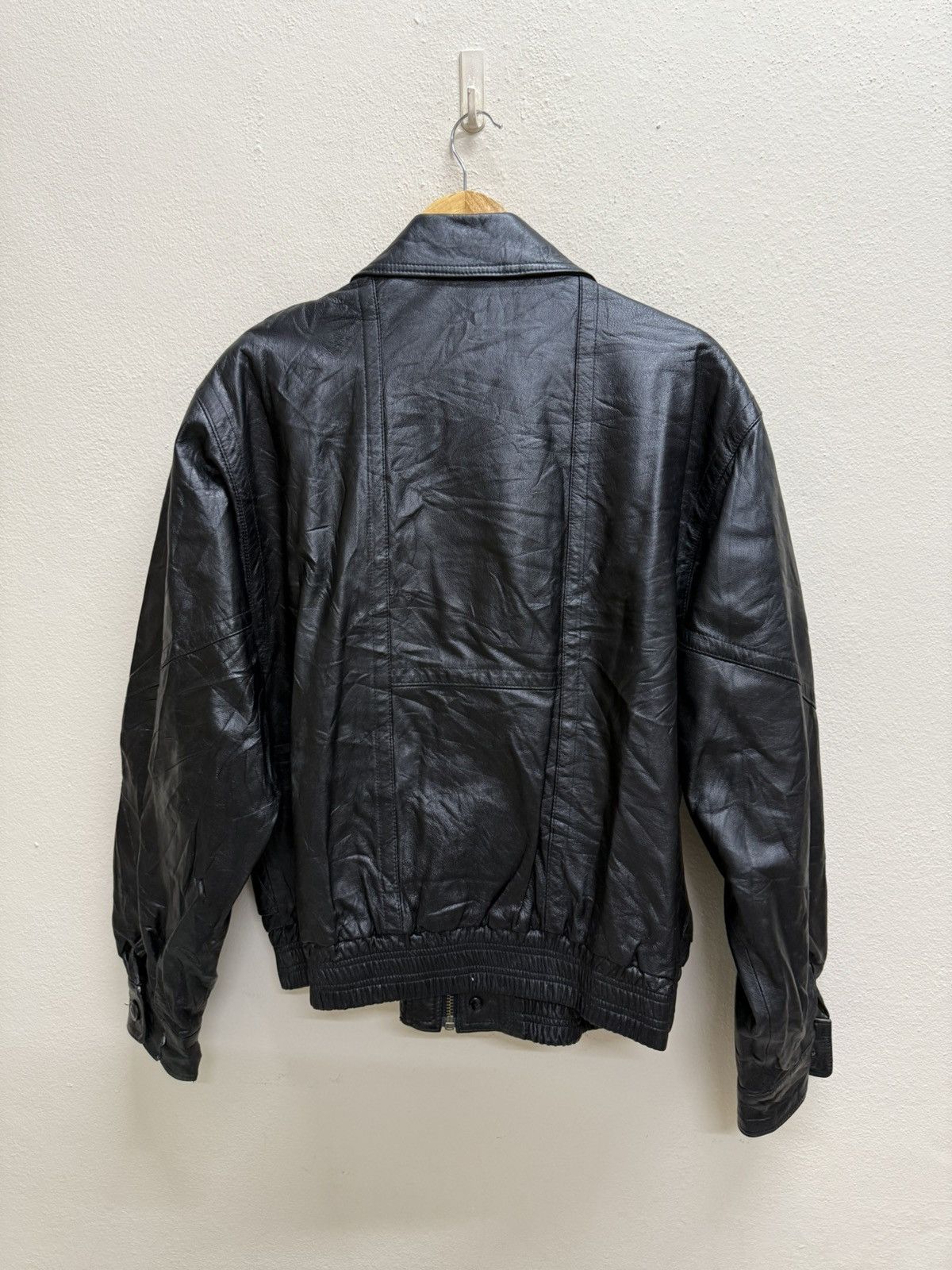 Pierre Balmain Vintage Pierre Balmain Paris Bomber Leather Jacket Size US L / EU 52-54 / 3 - 22 Thumbnail