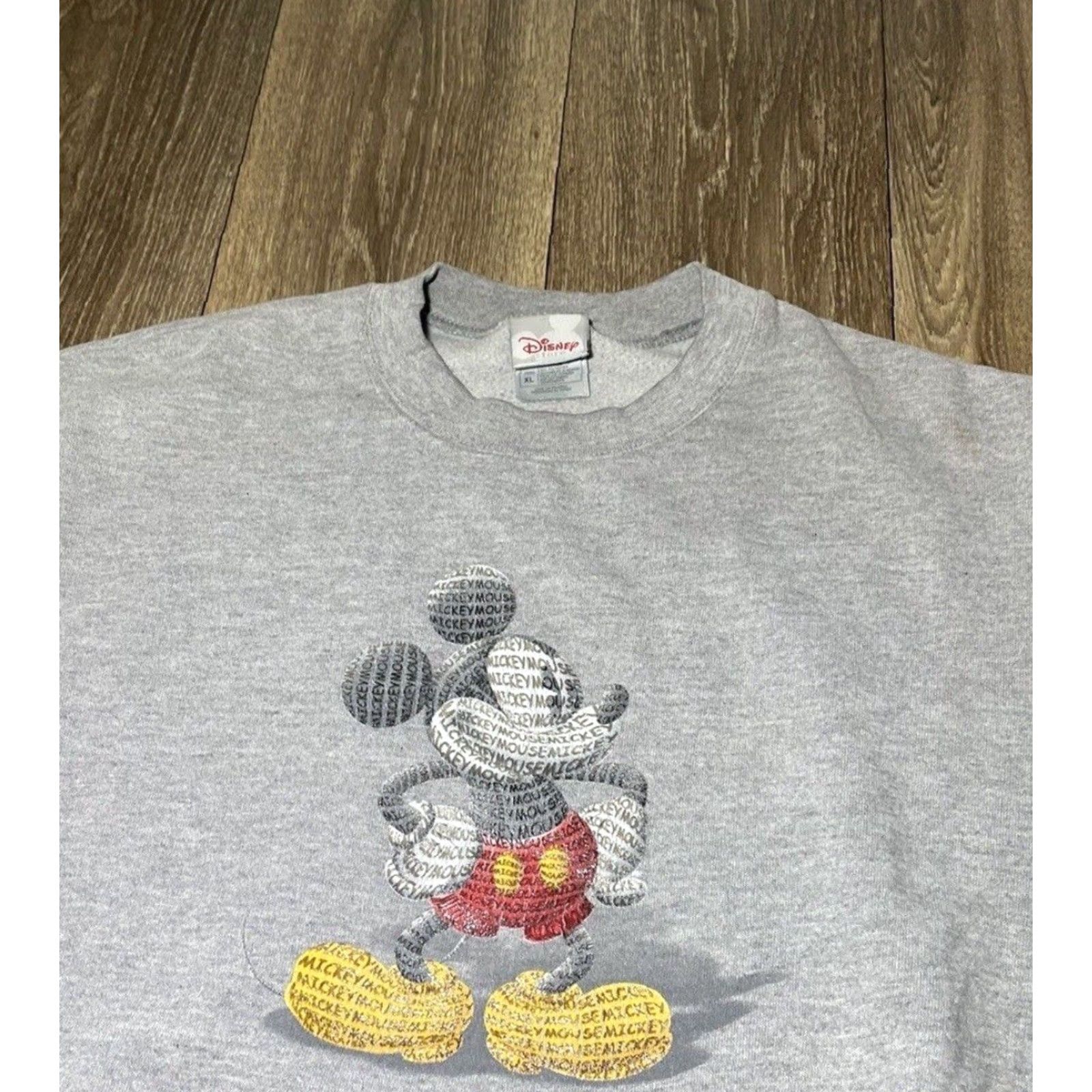 Disney VINTAGE 90s Walt Disney World Mickey Mouse Crewneck Sweatshirt Cartoon Gray XL Men Sweatshirt Embroidered Mickey Mouse 90s Theme Grey Size US XL / EU 56 / 4 - 3 Thumbnail